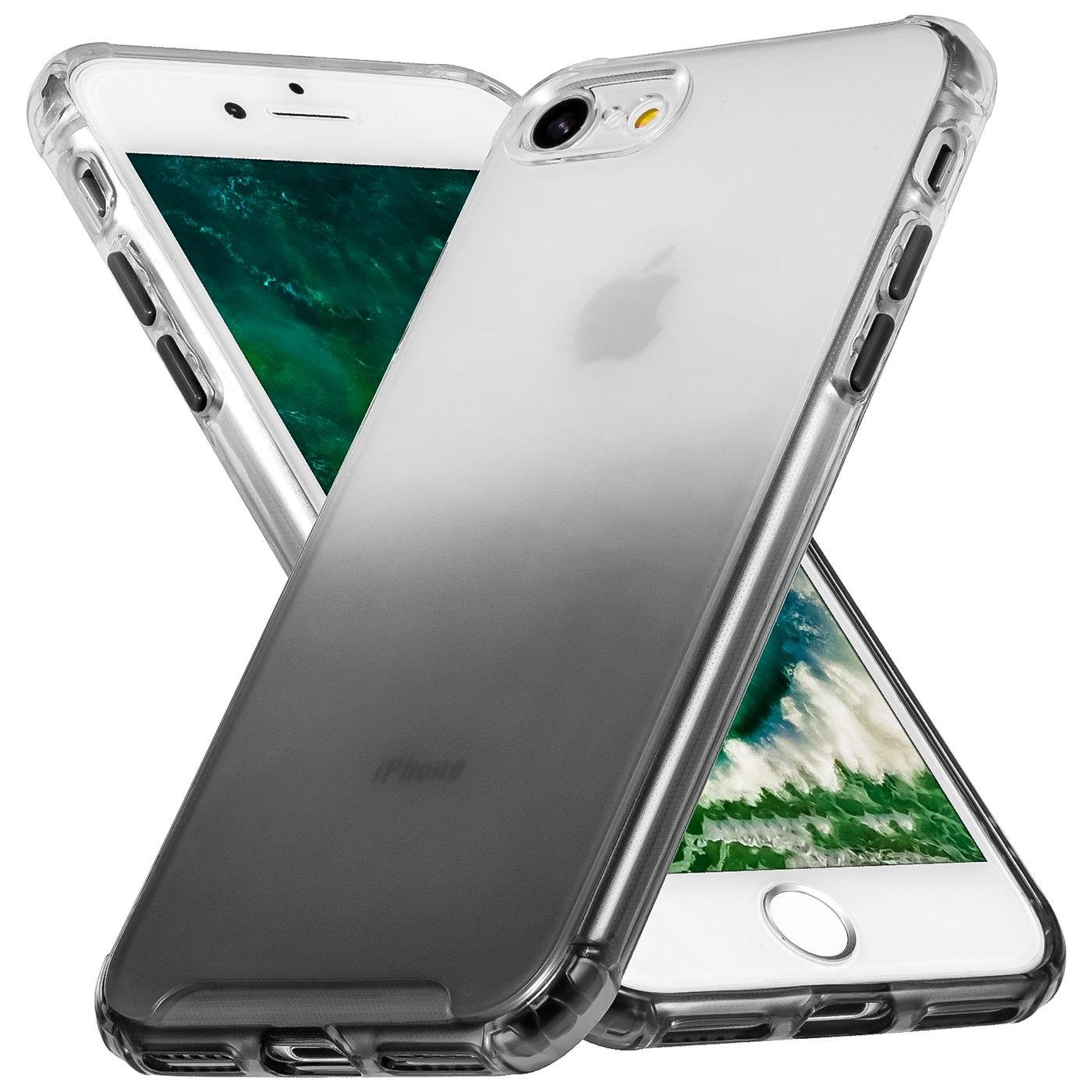 CoolGadget Handyhülle Farbverlauf Twilight Hülle für iPhone 7 / 8 / SE 2020 2022 4,7 Zoll, Robust Hybrid Cover Kamera Schutz Hülle für iPhone 2. 3. Gen. Case