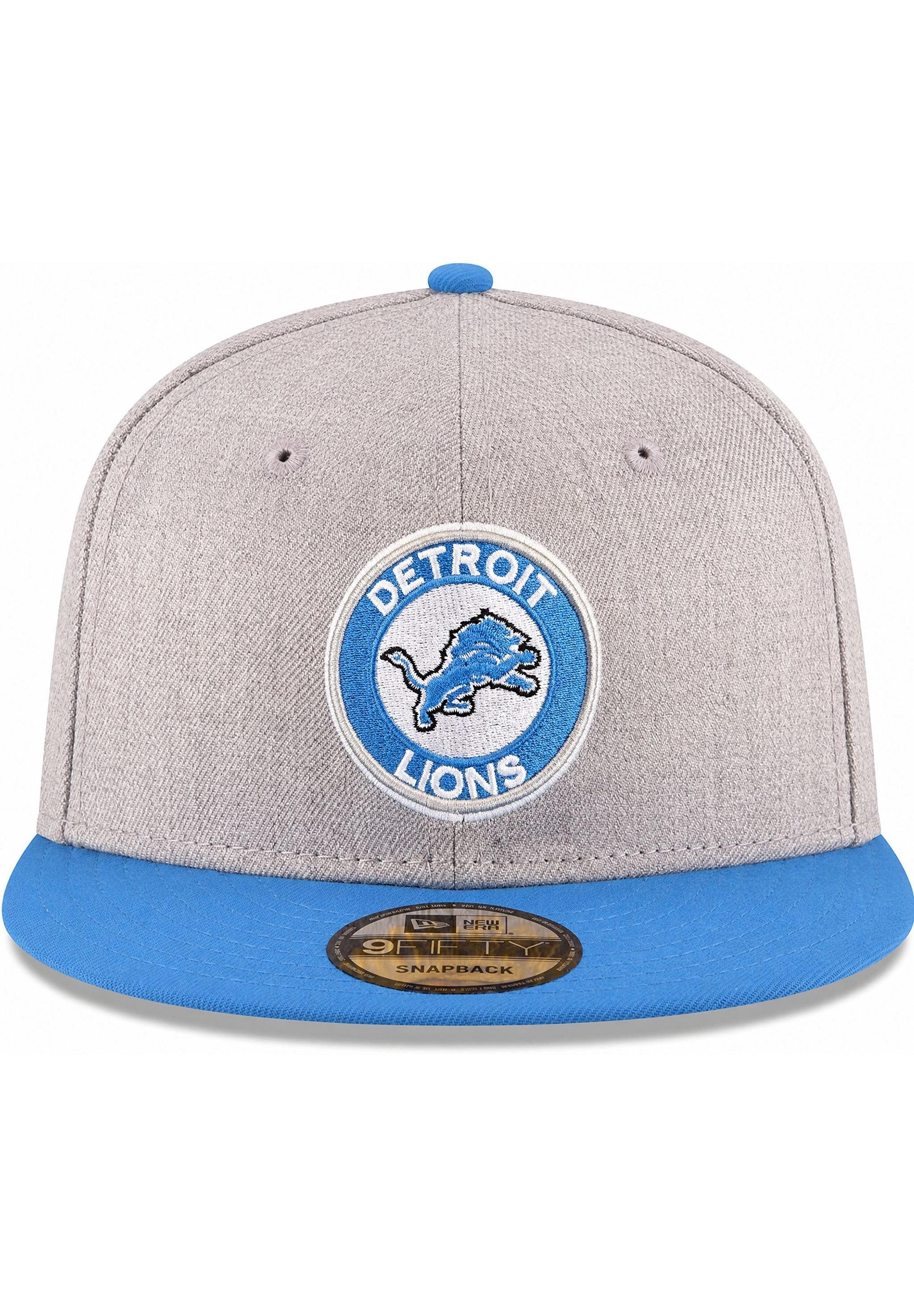 New Era Snapback Cap Detroit Lions New Era NFL Heather 9Fifty Snapback Cap Grau Blau (1-St)
