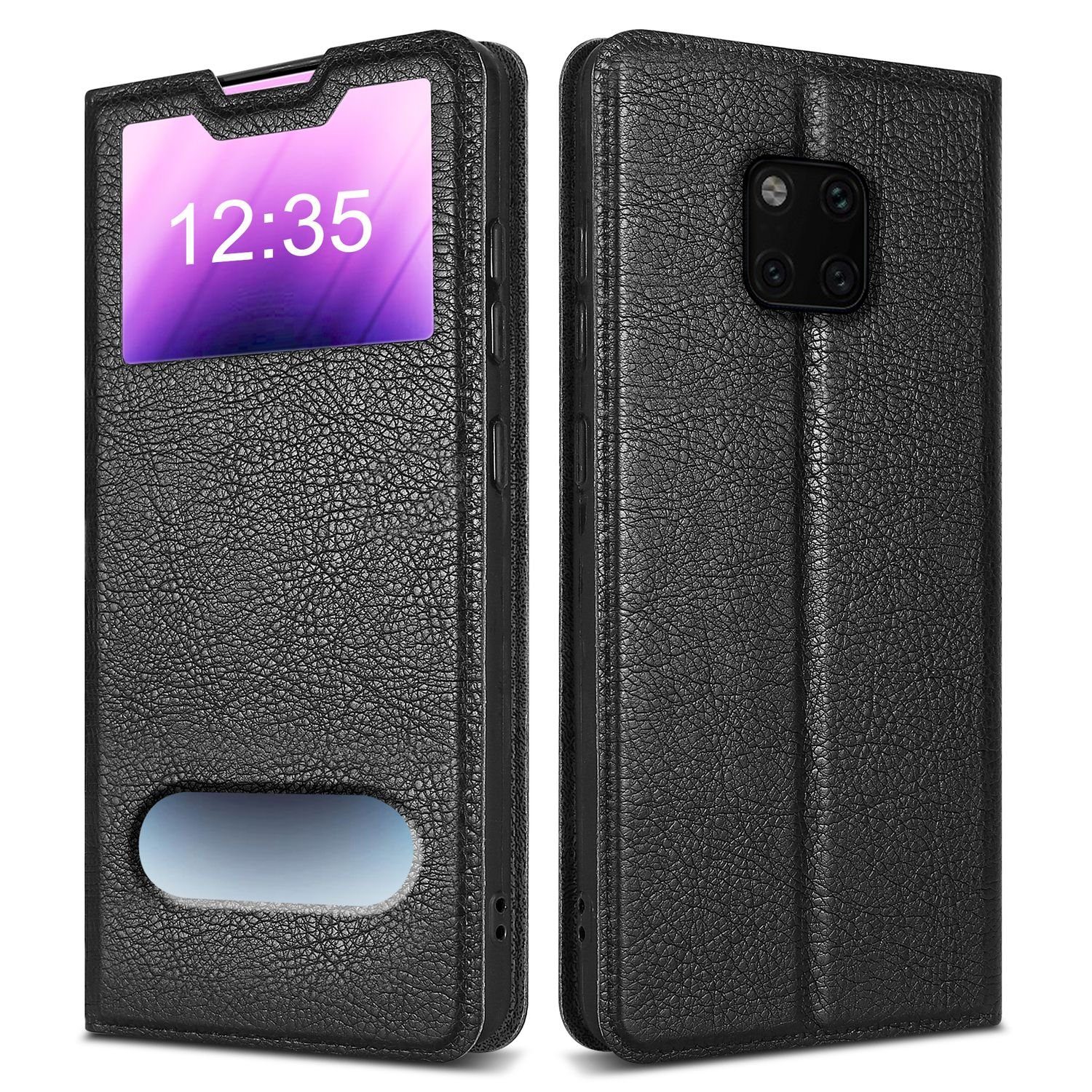 Cadorabo Handyhülle für Huawei MATE 20 PRO Hülle Huawei MATE 20 PRO, Klappbare Handy Schutzhülle - Hülle - mit Standfunktion und Kartenfach