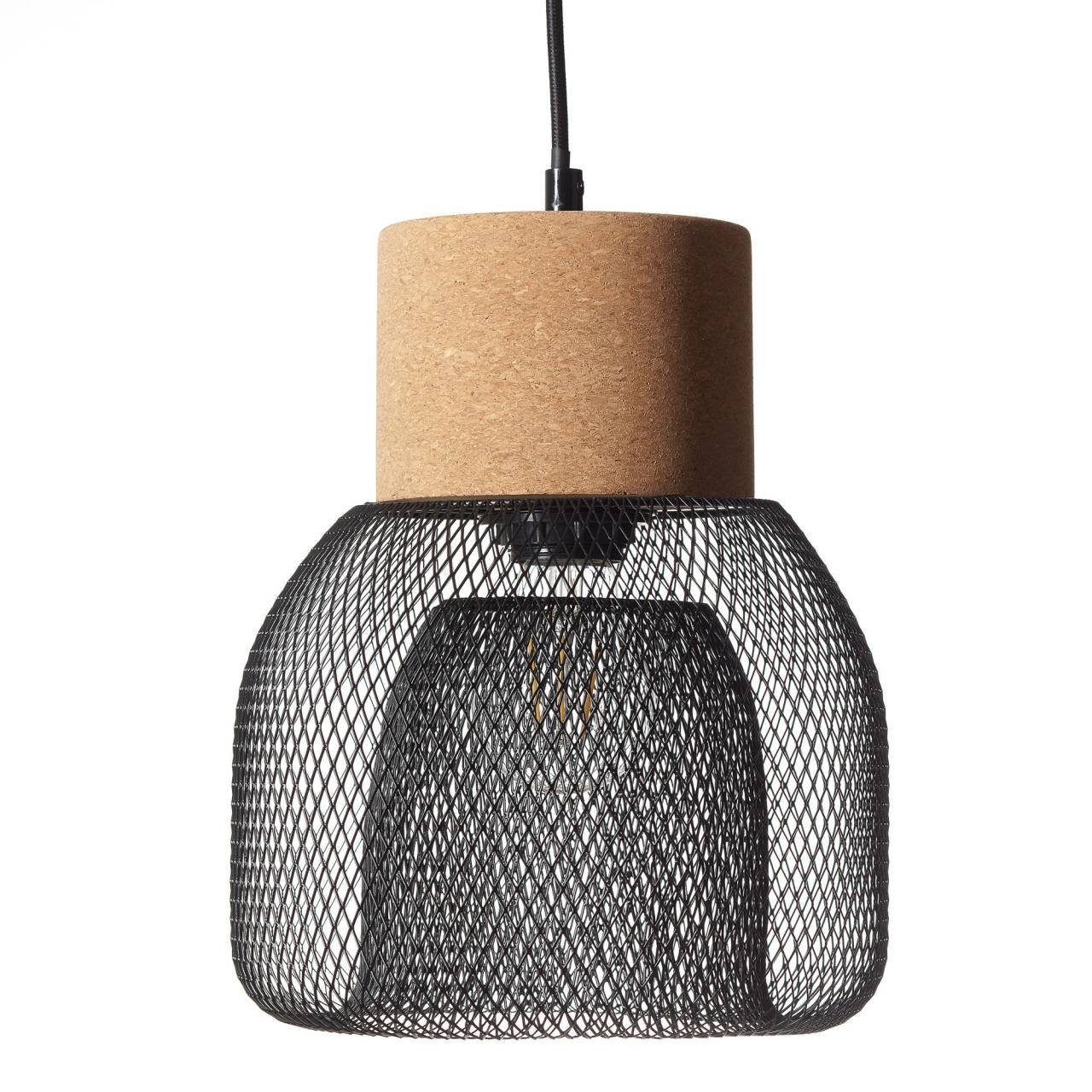 Brilliant Pendelleuchte Flaka, ohne Leuchtmittel, 1flg schwarz matt