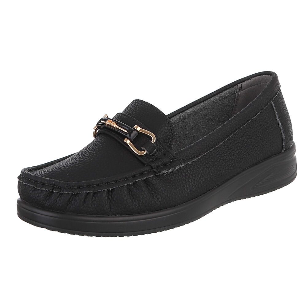 Ital-Design Komfortabler Schuh mit profilierter Sohle für Damen Slipper (91261524) ultraleichte und komfortable Sohle