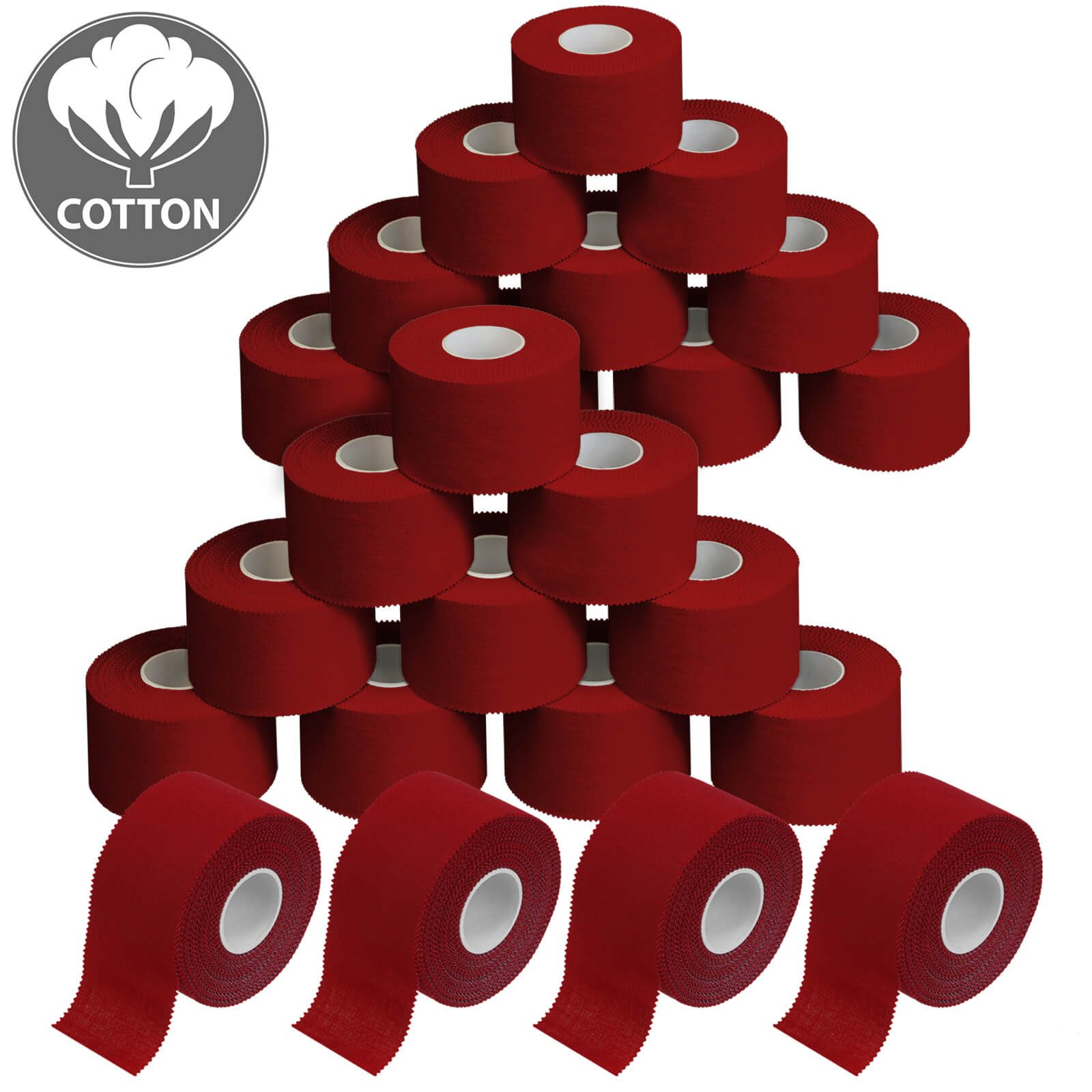 ALPIDEX Bandage 24 x ALPIDEX Sport-Tape 3,8 cm x 10 m in verschiedenen Farben