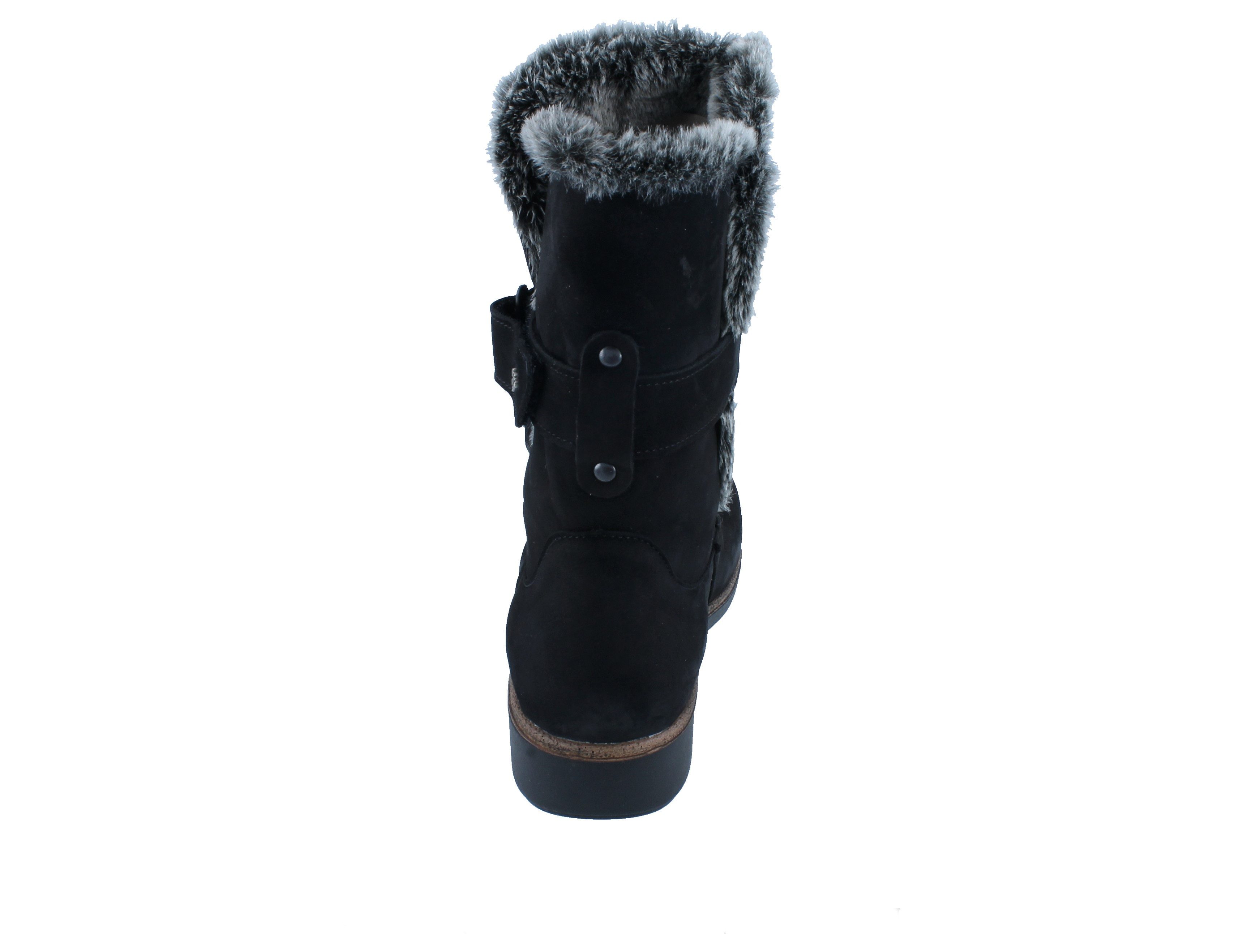 Finn Comfort FINN COMFORT Lizzola Damen Winterstiefel schwarz Nubukleder Winterstiefel Wechselfußbett