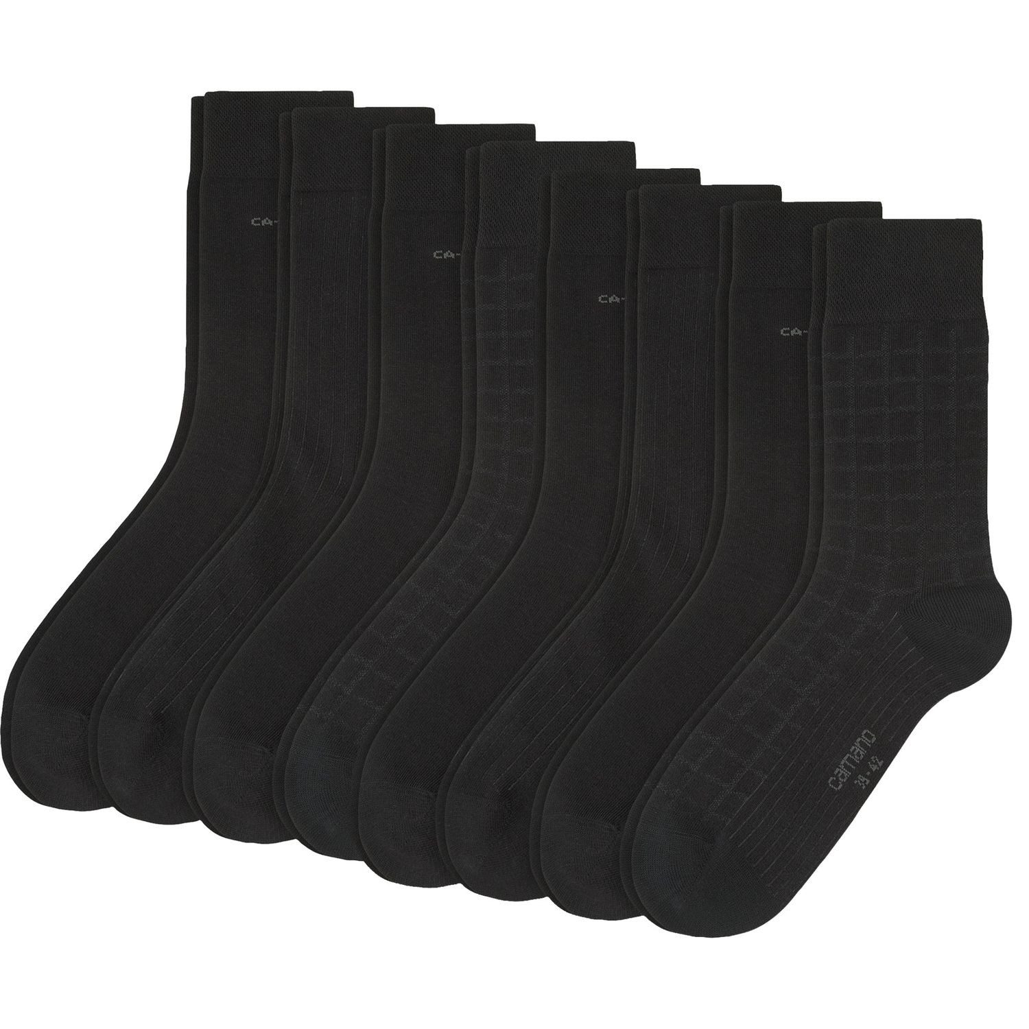 8 Paar in schwarz