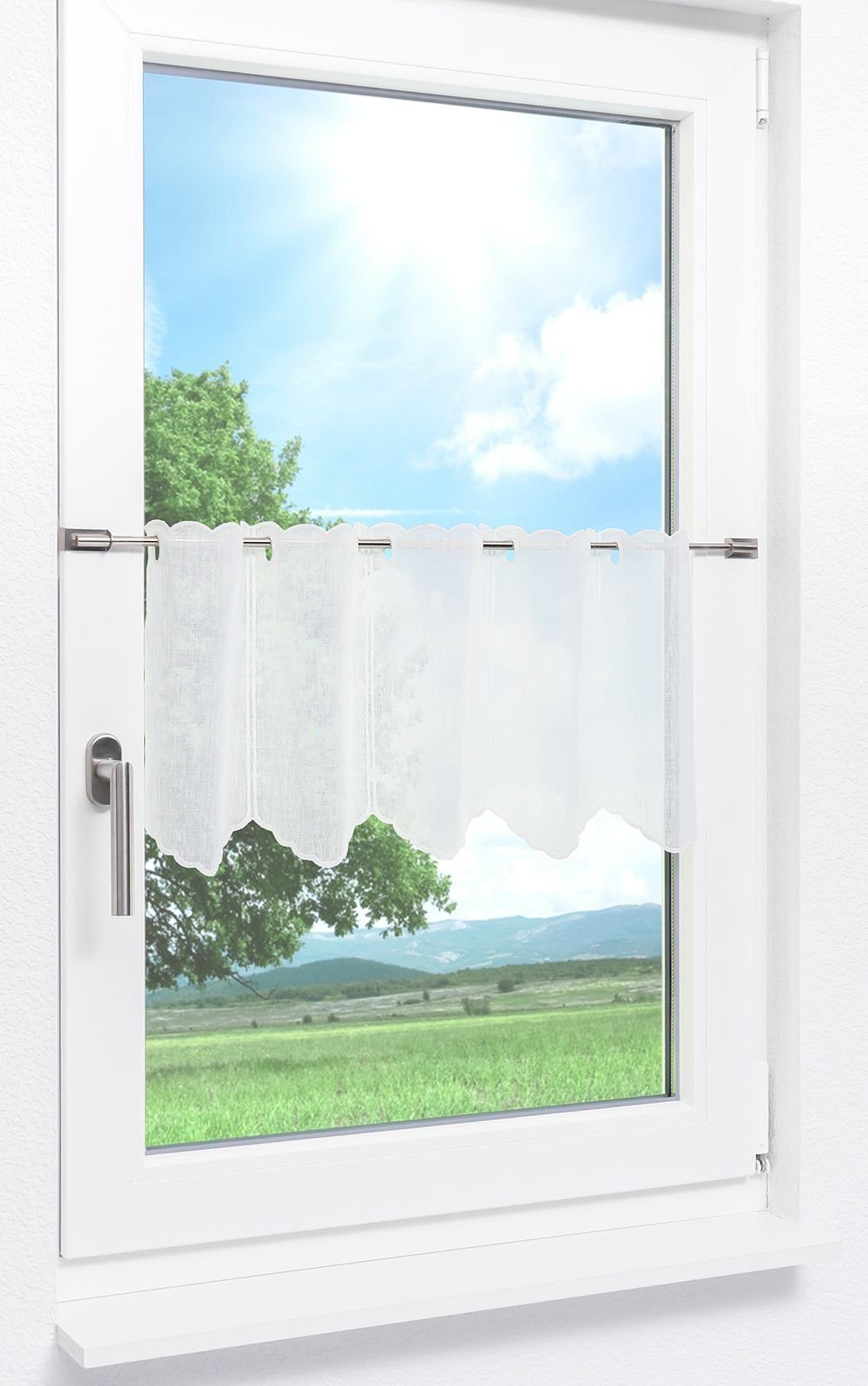 LYSEL® Scheibengardine Belmira, (1 St), transparent, günstig online kaufen