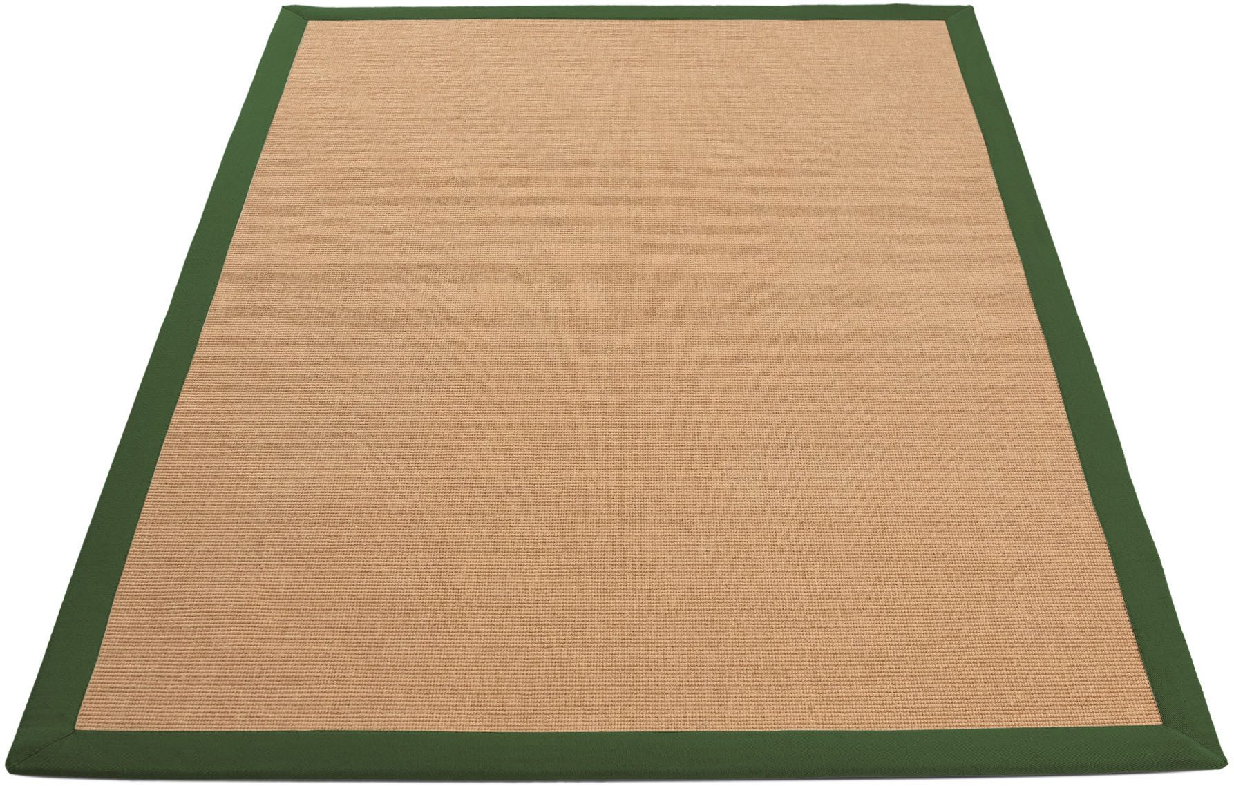 carpetfine Sisalteppich Sisal, auch als Läufer erhältlich, rechteckig, Höhe: 5 mm, mit farbiger Bordüre, Anti Rutsch Rückseite, viele Größen, Wohnzimmer