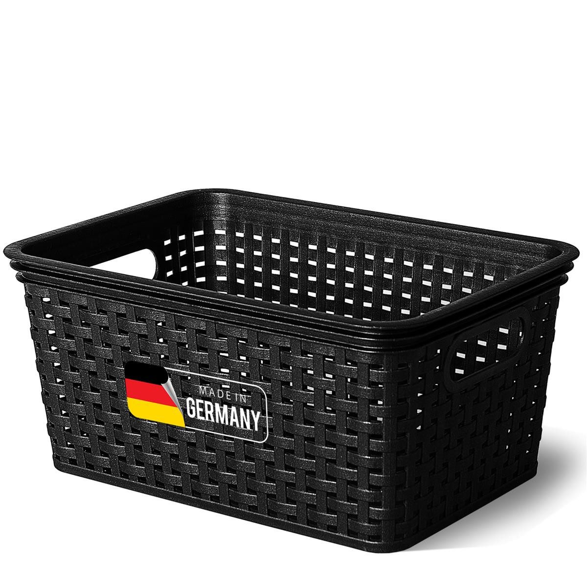 Novaliv Aufbewahrungsbox - (1 St), 1x Aufbewahrungskorb Rattan