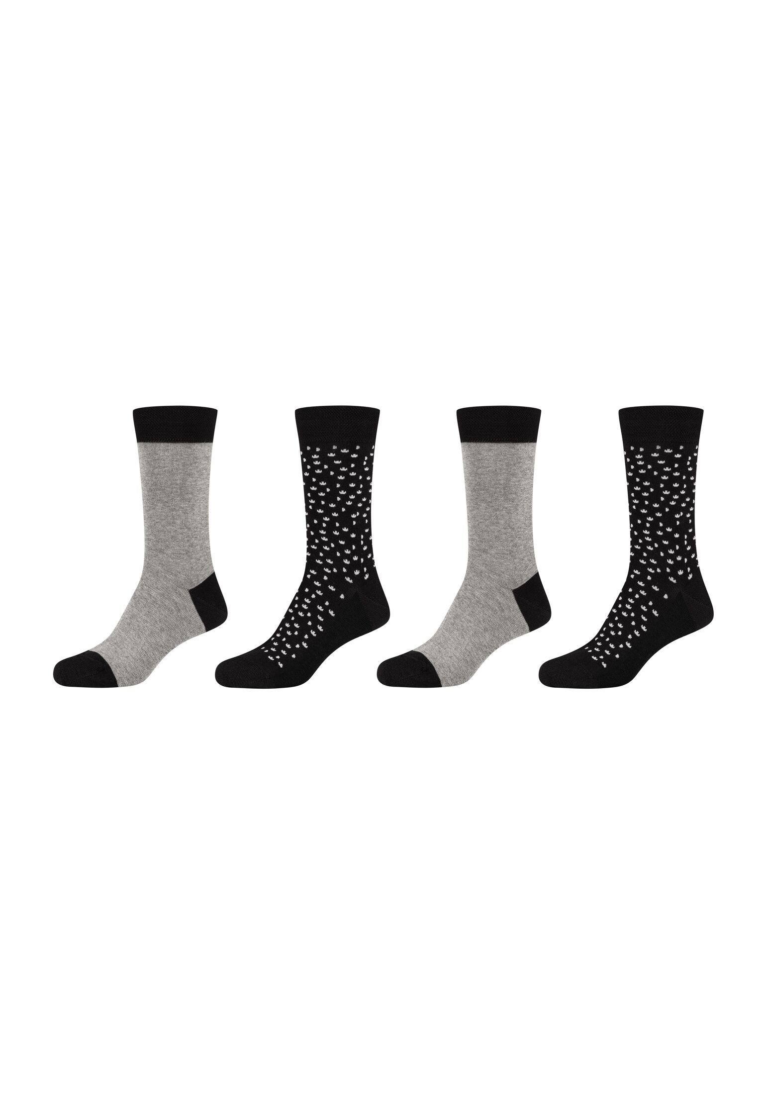 Socken Camano ohne Socken Pack, Druck 4er Ca-soft Piquée-Bündchen