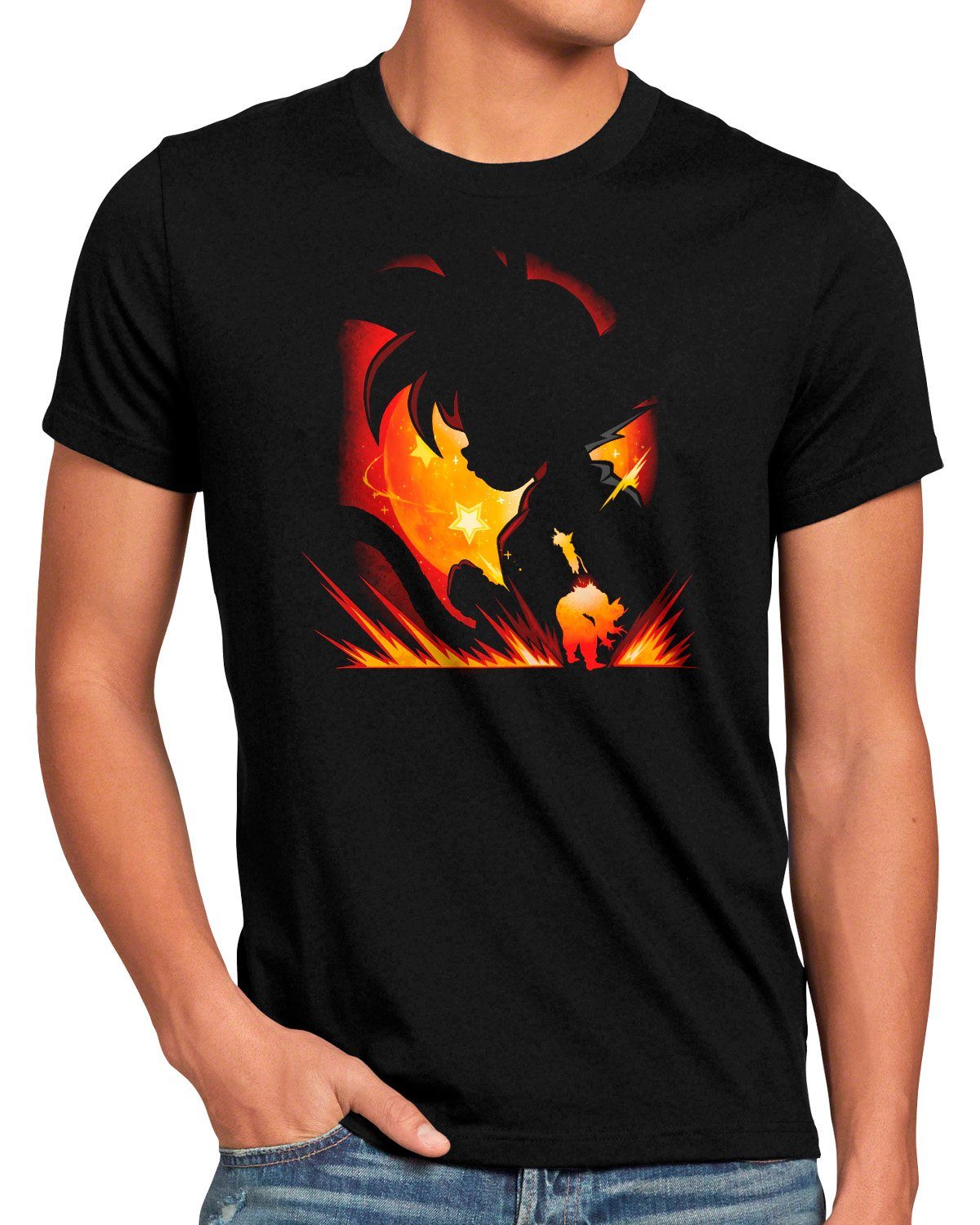 style3 Print-Shirt Herren T-Shirt Final Combat super dragonball z gt songoku breakers the kakarot