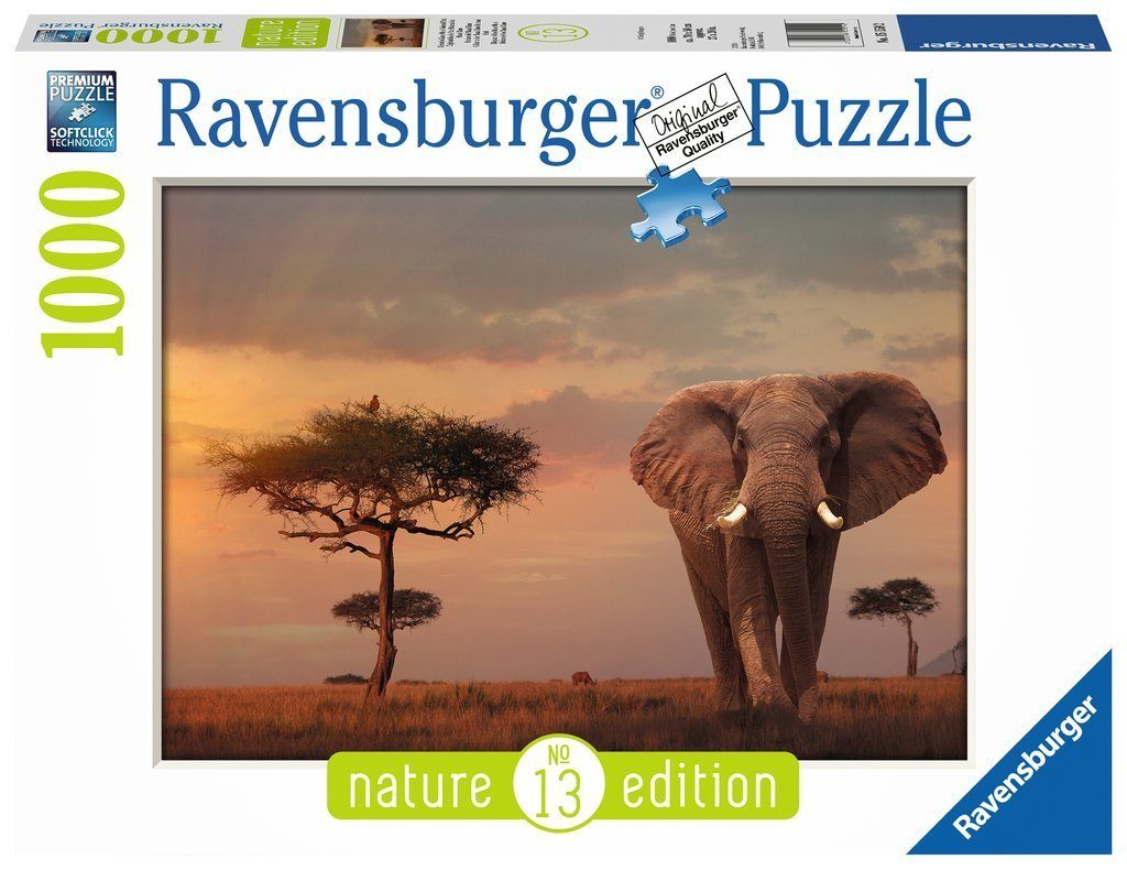 Ravensburger 15159 Puzzleteile in - Mara Elefant Masai Nationalpark, Puzzle Ravensburger