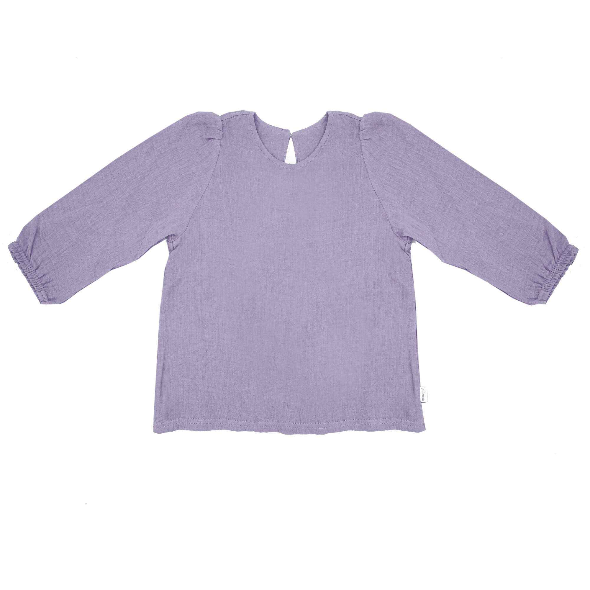 MAXIMO Shirtbluse GOTS MINI GIRL-Bluse langer Ärmel, Musselin (1-tlg)