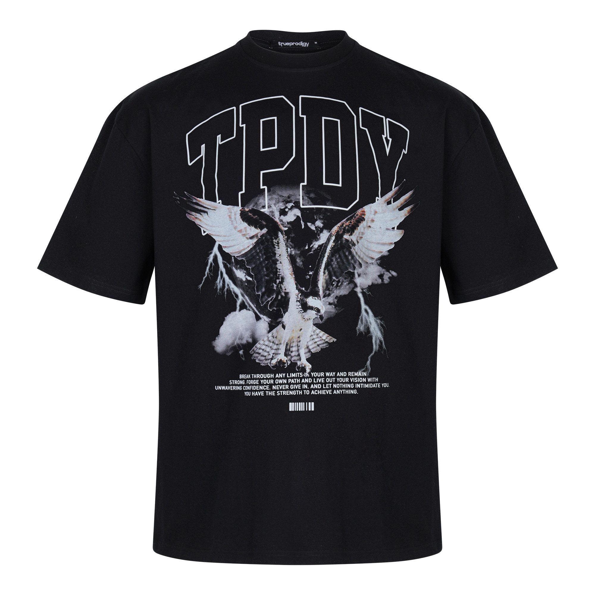 trueprodigy Oversize-Shirt Yuki F Logoprint Rundhals günstig online kaufen