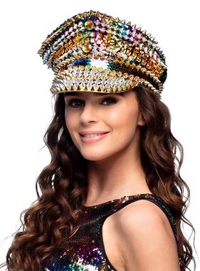 Boland Kostüm Glanzparade Offiziersmütze, Der passende Kopfputz für die Glitzer Generälin und den Karnevalskap