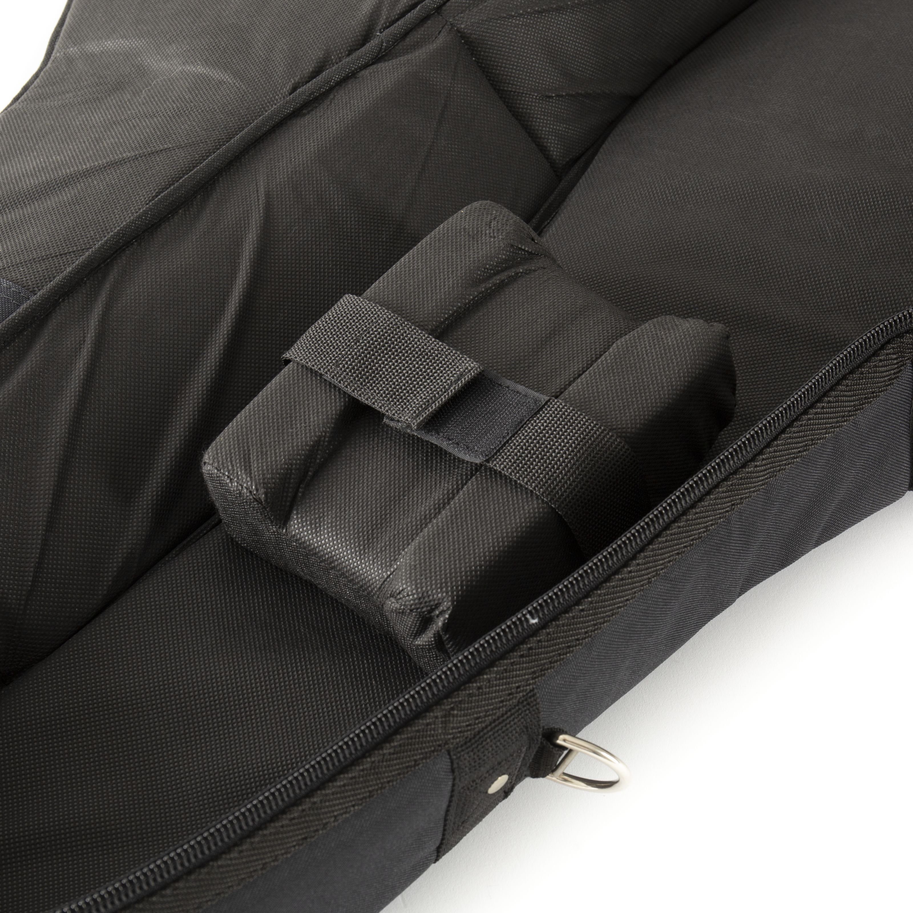 MUSIC STORE Gitarrentasche (Gigbag für 1/2 klassische Gitarre Super Deluxe wasserabweisendes Nylon 30mm Polsterung Konzertgitarren Tasche mit Zubehörfächern, Gitarrenkoffer und Gitarrentaschen, Gitarrentasche Konzertgitarre), Gigbag 1/2 klassische Gitarre, wasserabweisendes Nylon