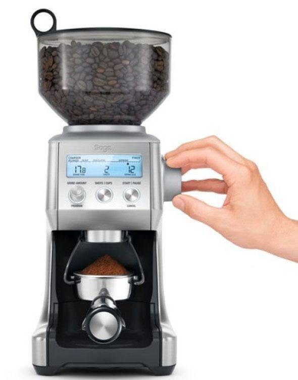 Sage Kaffeemühle The Smart Grinder Pro, SCG820BSS4EEU1, 165 W, Kegelmahlwerk, 450 g Bohnenbehälter, Edelstahl Kegelmahlwerk