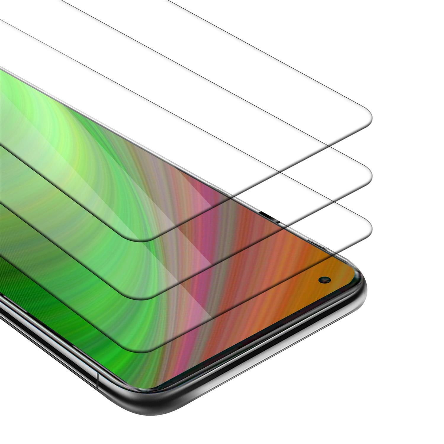 Cadorabo Schutzfolie für Xiaomi Mi 10 / Mi 10 PRO Schutzfolie, (3-St), 3x Schutzglas Panzer Folie (Tempered) Display Schutzfolie 3D Touch