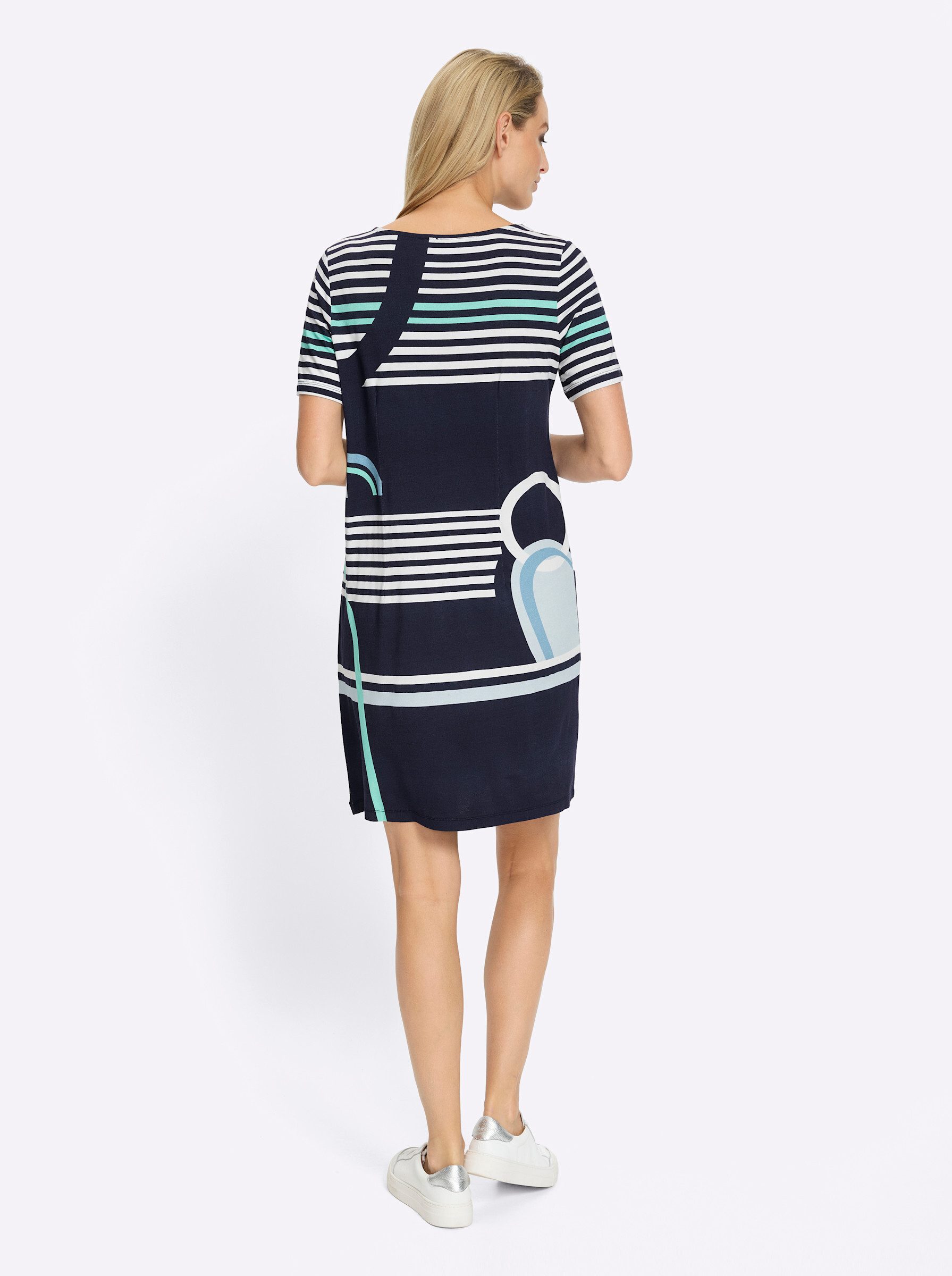heine Jerseykleid Druck-Kleid Kurzarm