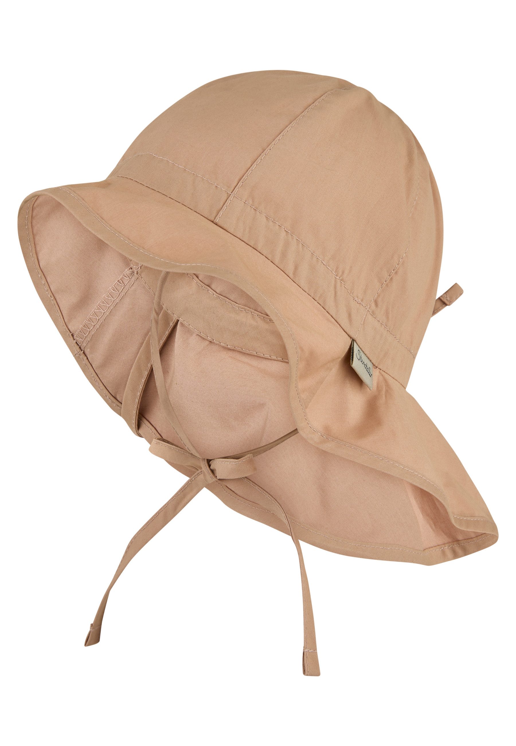 Sterntaler® Schirmmütze 50+ Sonnenhut uni (1-St) Mütze mit Nackenschutz und Größenregulierungsband