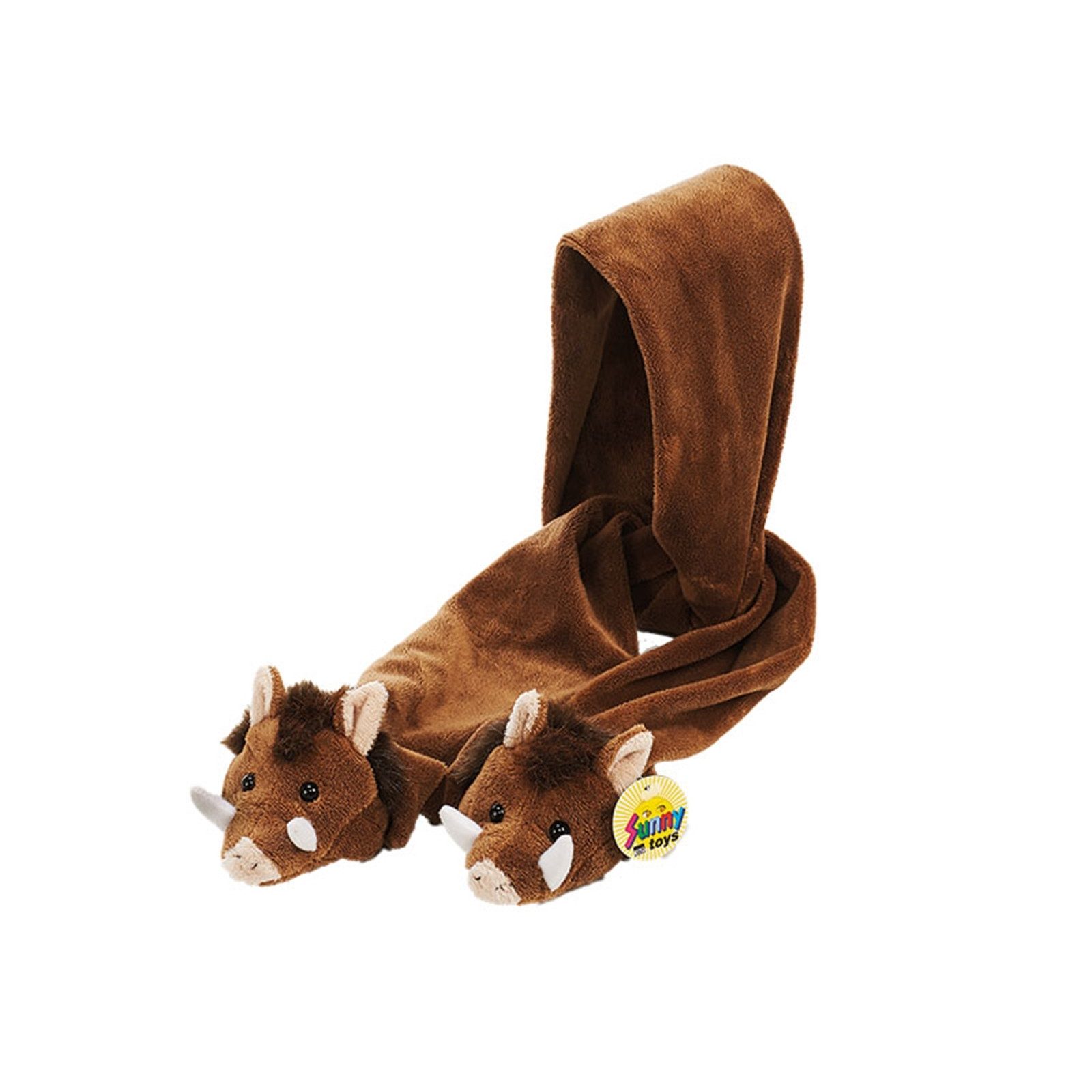 HTI-Living Wollschal Schal aus Plüsch Wildschwein 140 cm, (Stück, 1-St. 1 Schal), weicher Kinderschal