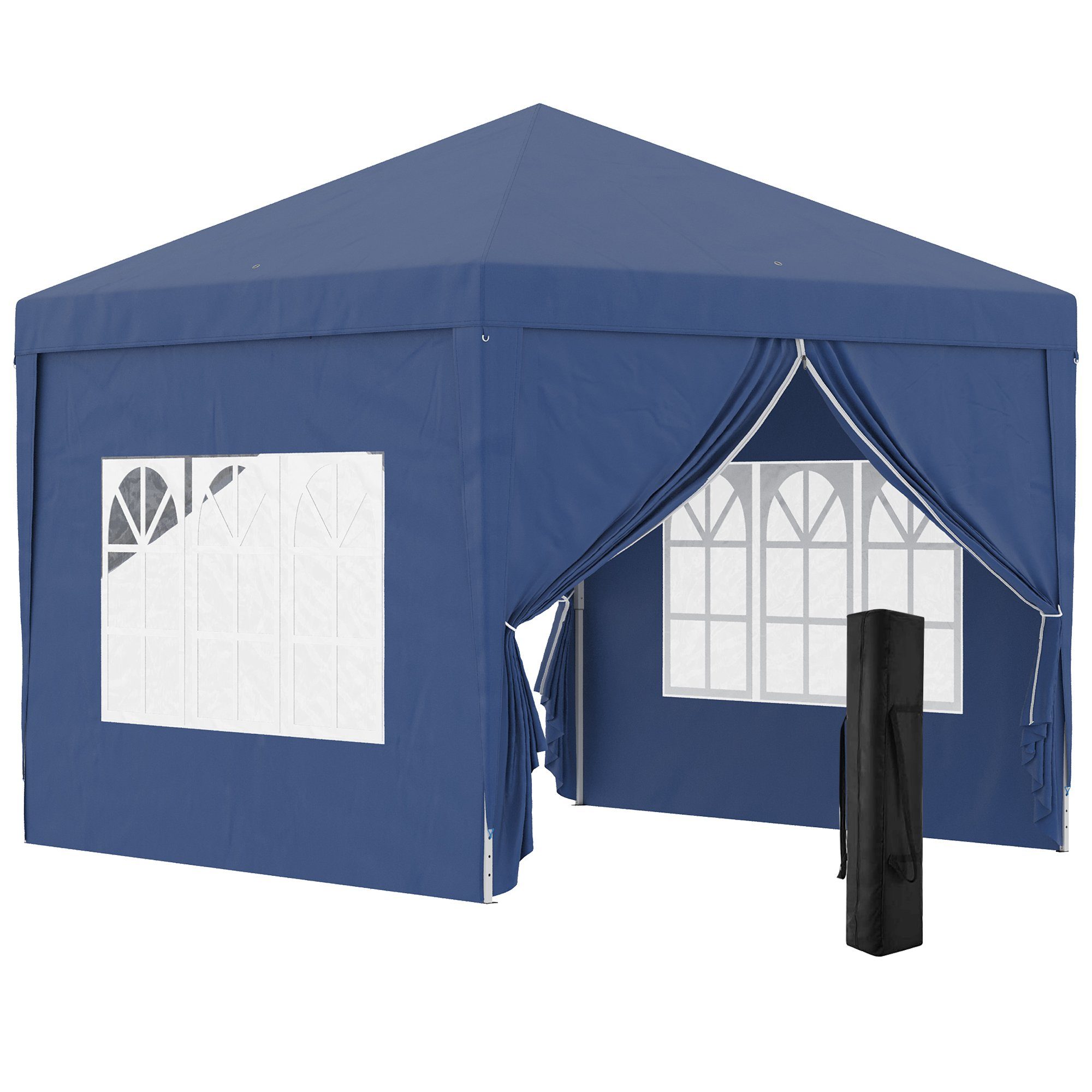 Outsunny Faltpavillon Bierzelt mit 4 Seitenwänden, günstig online kaufen