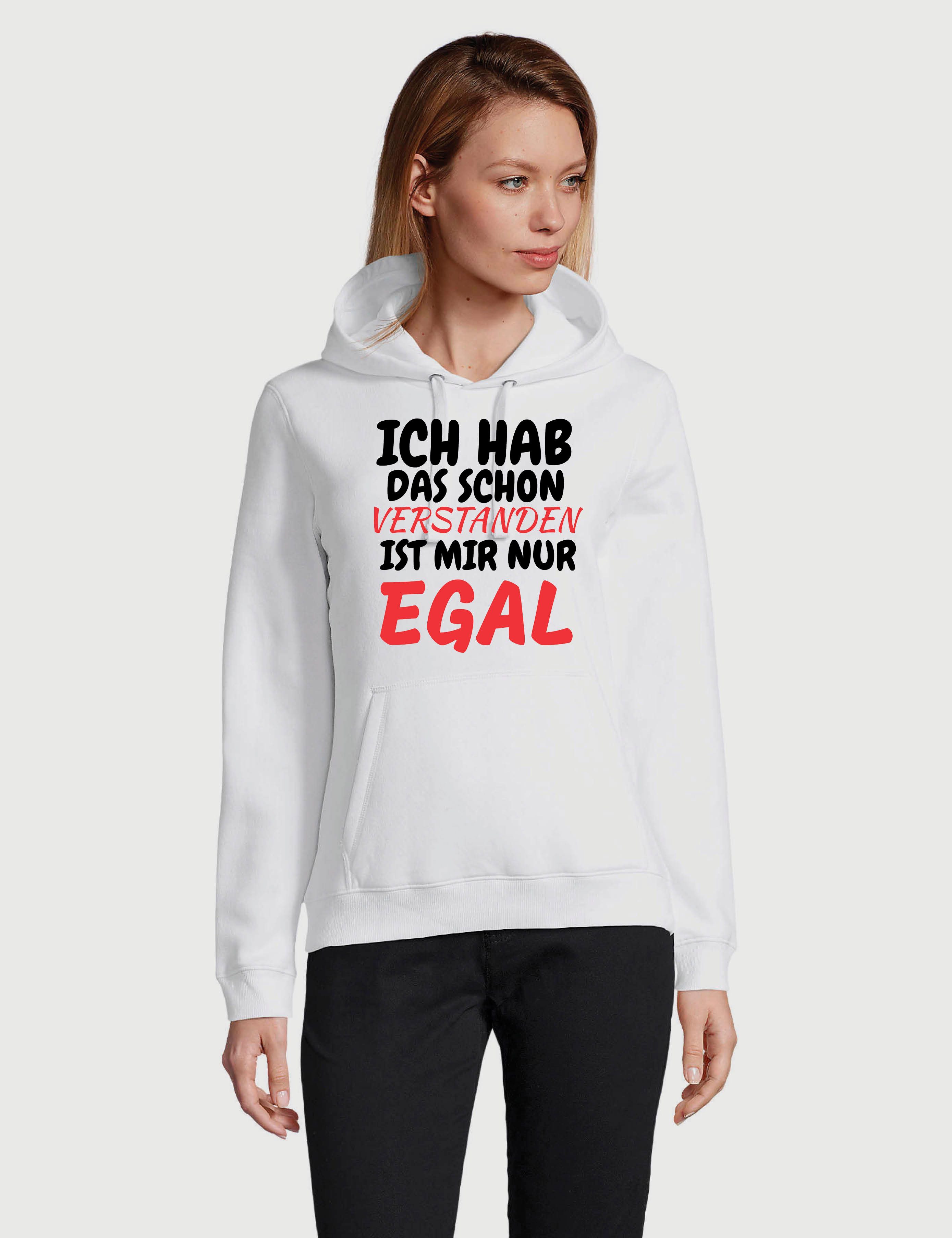 Youth Designz Kapuzenpullover Verstanden Egal Damen Hoodie Pullover mit witzigen Aufdruck Statement mit lustigen Logo für Frauen