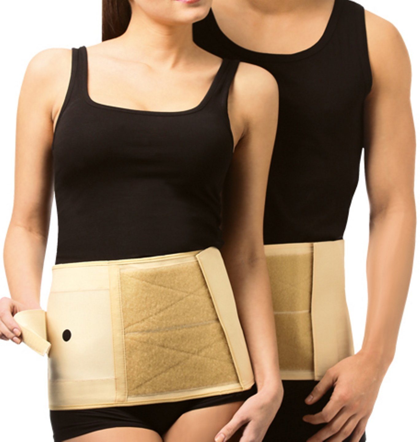 Tonus Elast Bauch- und Rückenstützgürtel Stützbandage Bauchbandage Hernie Stoma TE9901-01, Unterstützung