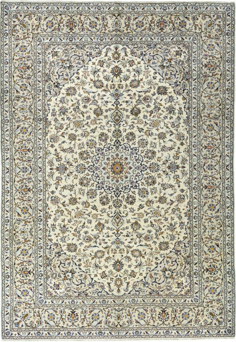 Orientteppich Keshan 246x356 Handgeknüpfter Orientteppich / Perserteppich, Nain Trading, rechteckig, Höhe: 12 mm
