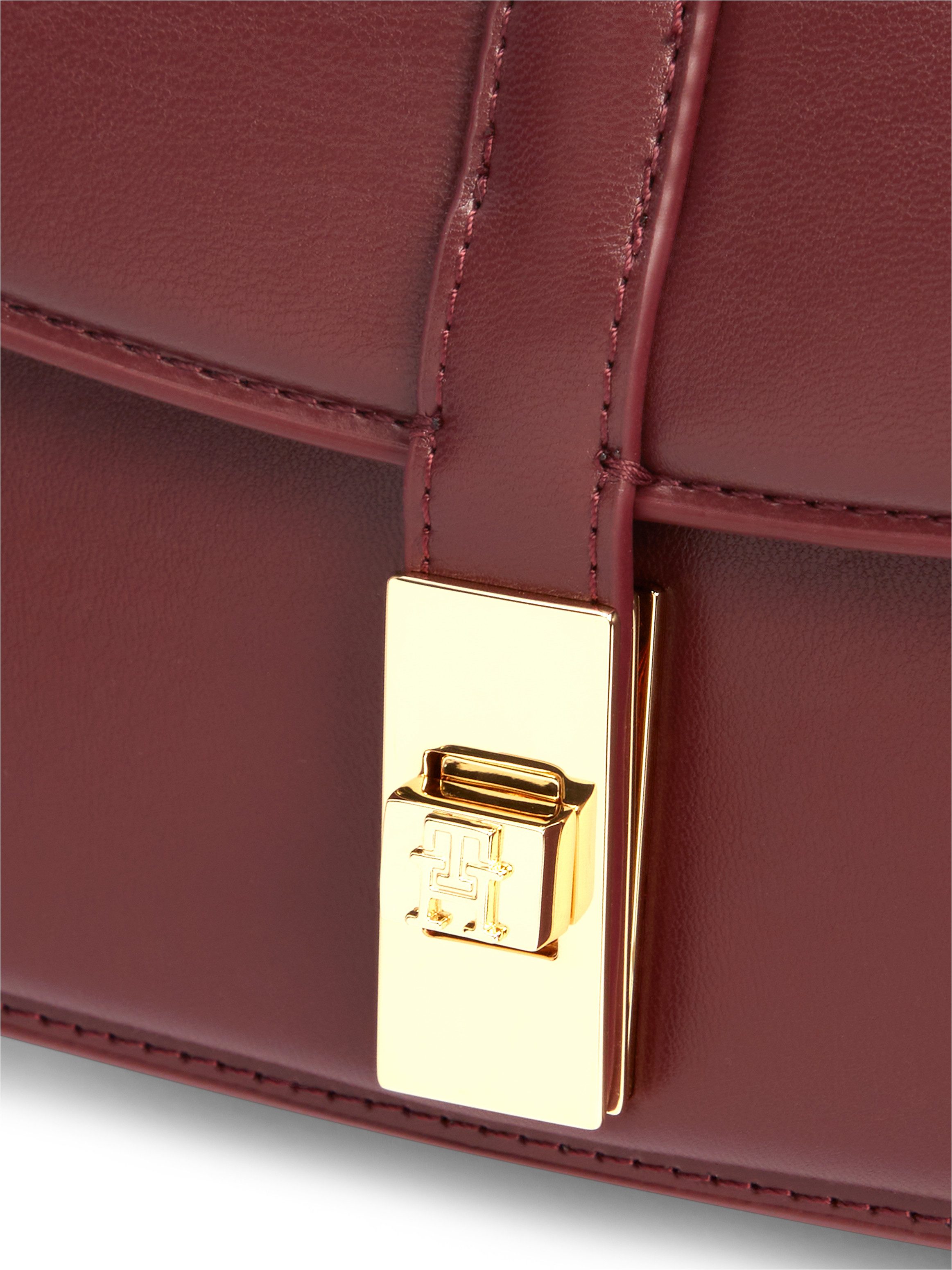 Tommy Hilfiger Umhängetasche TH HERITAGE CHAIN CROSSOVER, Damen Abendtasche, Schultertasche Handtasche mit Steckverschluss – Bild 3 von 4