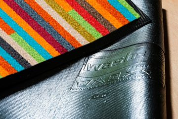 Fußmatte Mikado Stripes, wash+dry by Kleen-Tex, rechteckig, Höhe: 7 mm, Schmutzfangläufer, modernes Streifen Design, rutschhemmend, waschbar