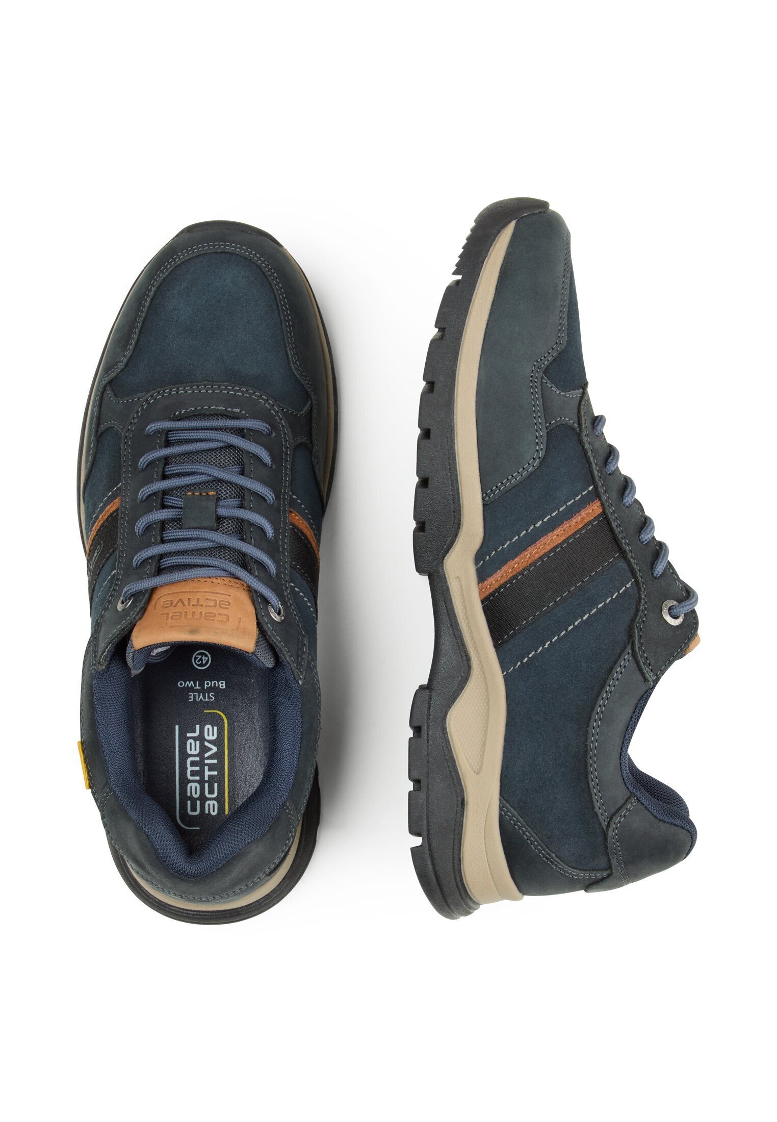 camel active Sneaker crazy horse/split NAVY/SCHWARZ Sneaker günstig online kaufen