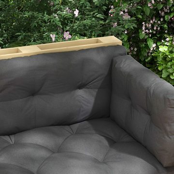 Outsunny Sitzkissen Palettenkissen 3er-Set Bankauflage mit UV-Schutz, für Garten, Balkon Dunkelgrau