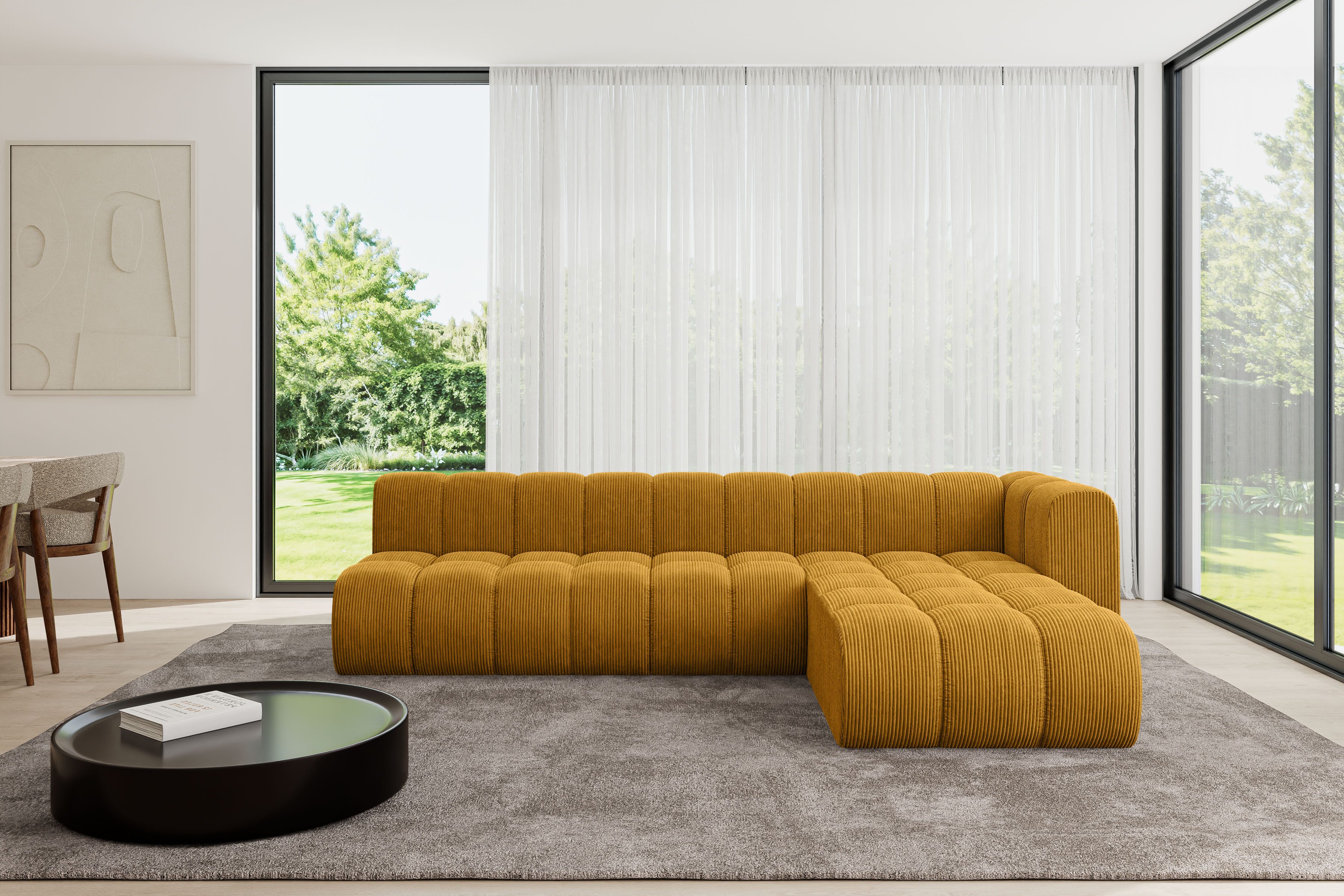 ALTDECOR Ecksofa Darnel-L2, Sofa Praktische Bequeme Funktionsecke Couch L-Form Eckcouch, Corner Sofa L-Form Vielseitige Sofa Wohnzimmer 296x177x70