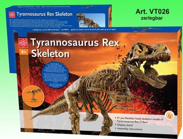 Edu-Toys Experimentierkasten T-Rex Tyrannosaurus Rex Skelett Modell 91cm mit Ständer Bausatz, (51-tlg), leicht verständlich aufzubauen, große Detailtreue