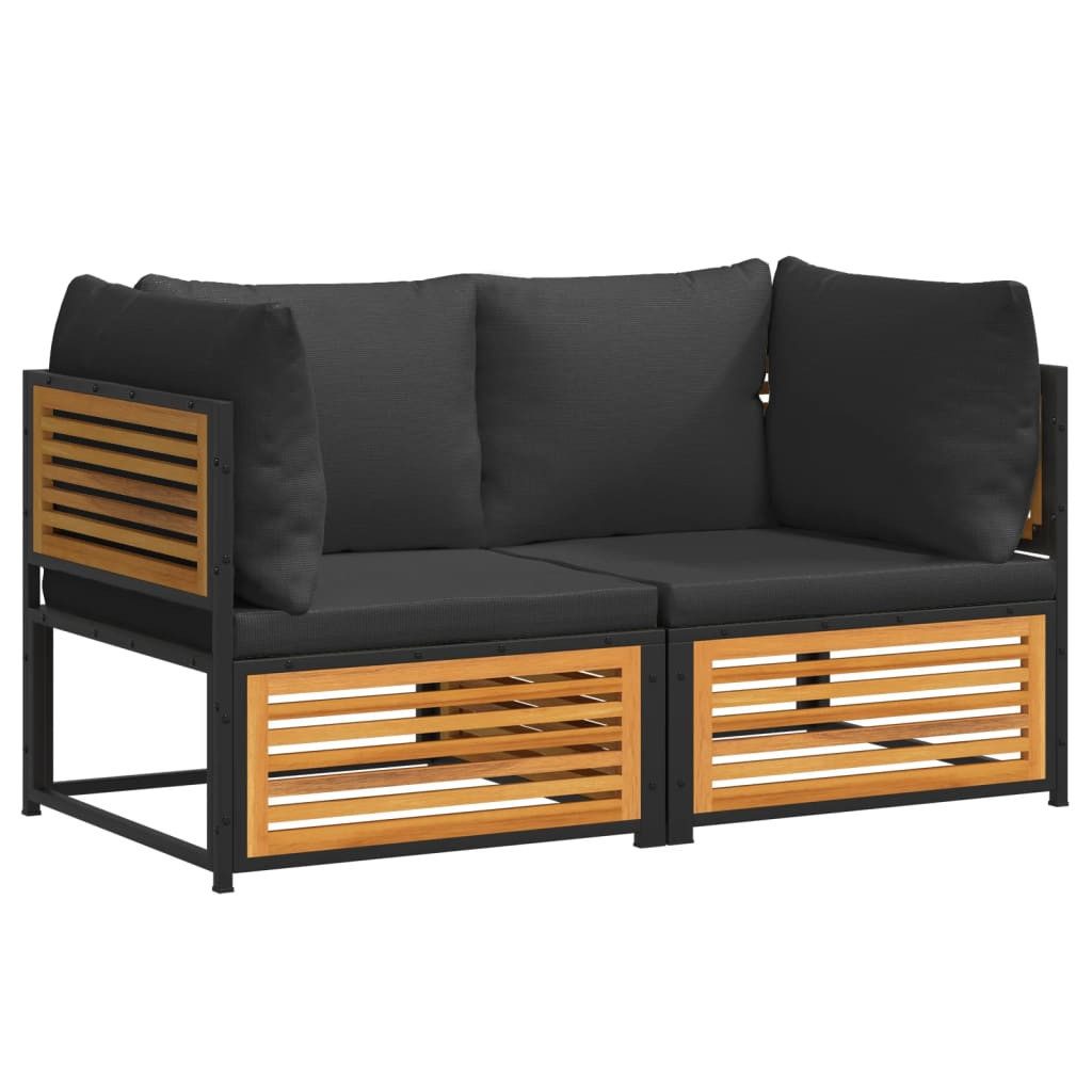 vidaXL Gartenlounge-Set 2-tlg. Garten-Sofa-Set mit Kissen günstig online kaufen