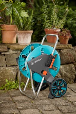 GARDENA Schlauchwagen CleverRoll M, inkl. 20 m Schlauch und Gartenspritze