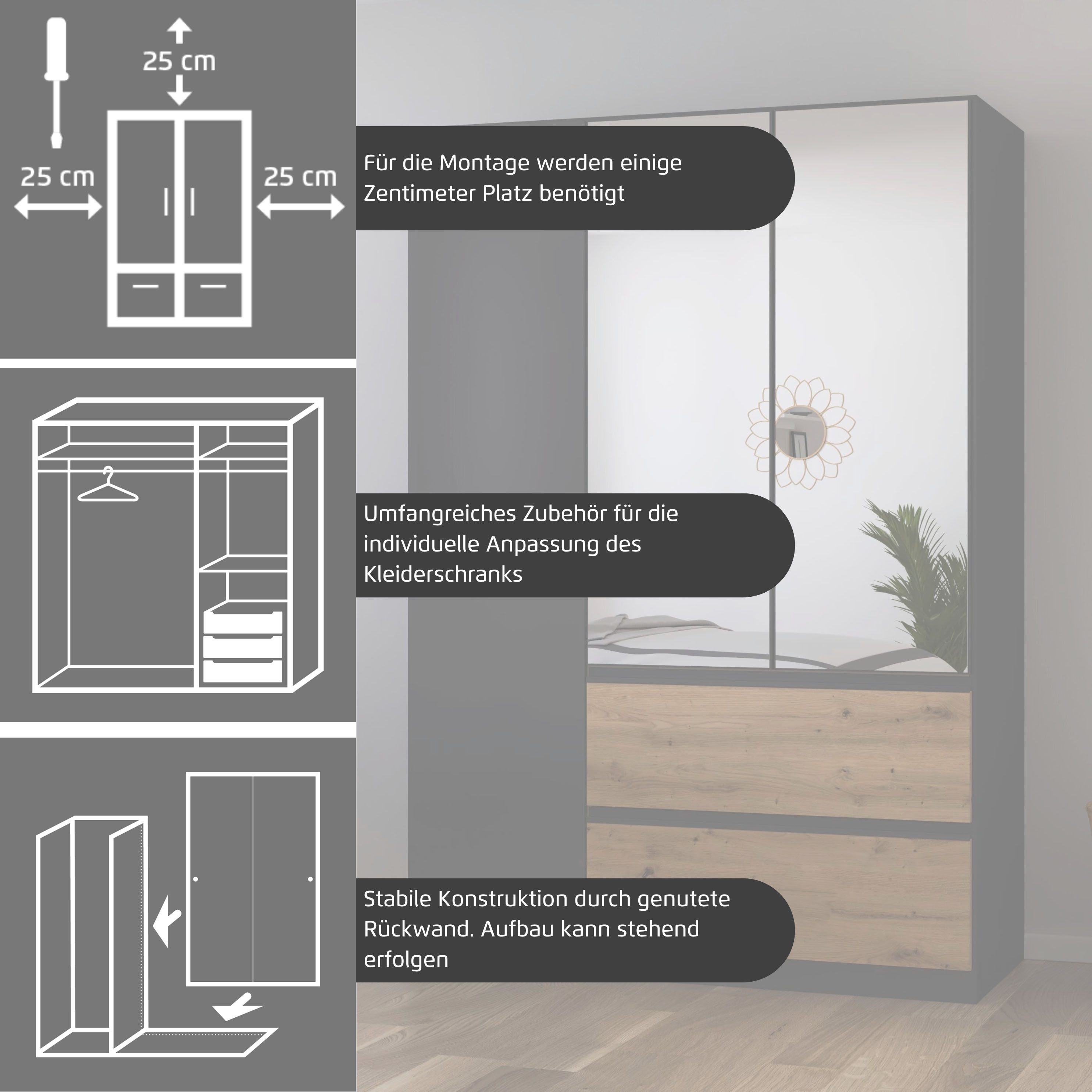 rauch Wandregal, praktisches Wandregal Breite 92 cm MADE IN GERMANY