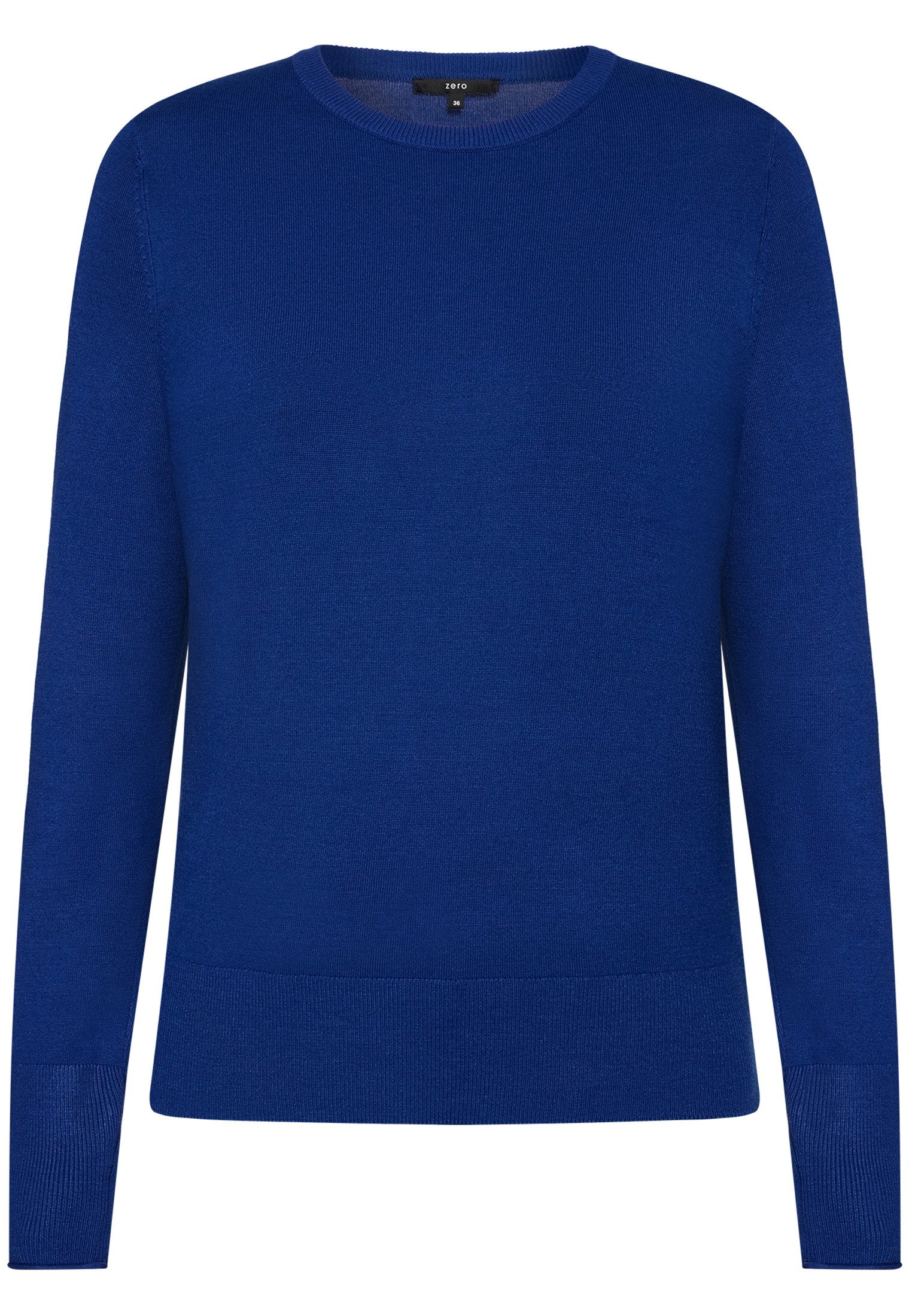 Zero Strickpullover Damen mit Stehkragen (1-tlg) Material
