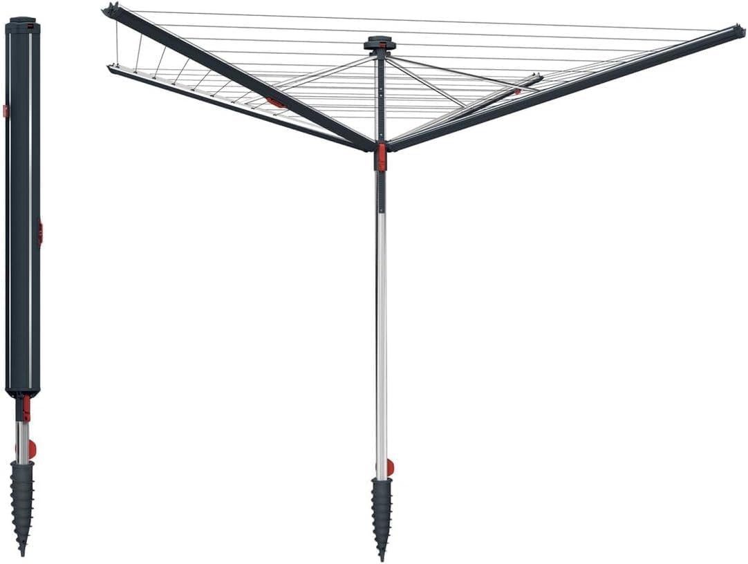 Vileda Wäschespinne SUN-RISE PREMIUM, 50 m inklusive Bodenhülse