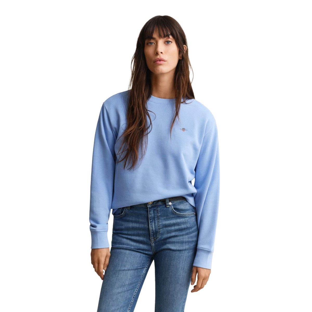 Gant Rundhalspullover 4201414 Damen Rundhals Pullover im Streetwear Style