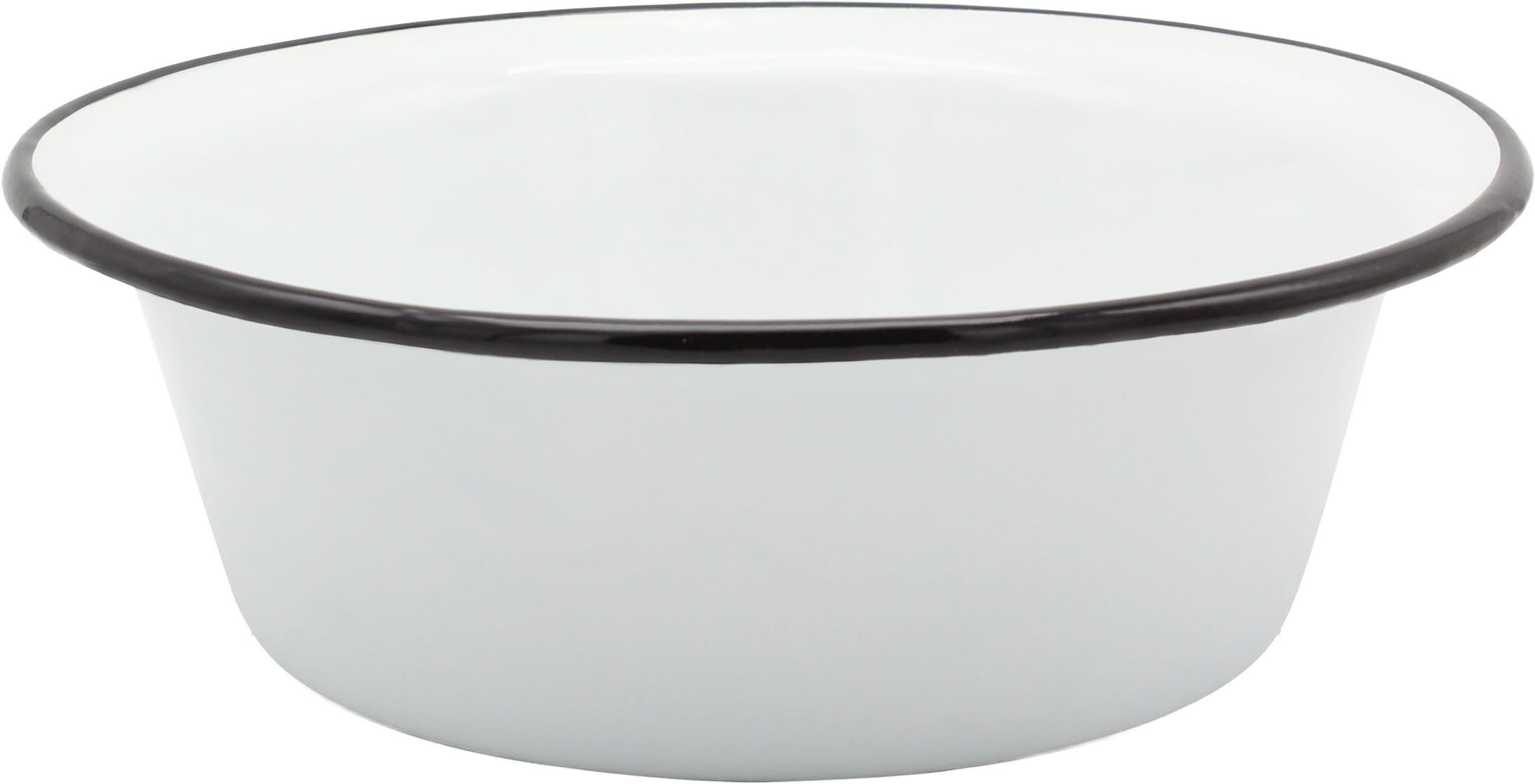 Krüger Schüssel Emaille-Schüssel, Emaille, (1-tlg), emailliert, geruchsneutral, geschmacksneutral, kratzfest, schnittfest