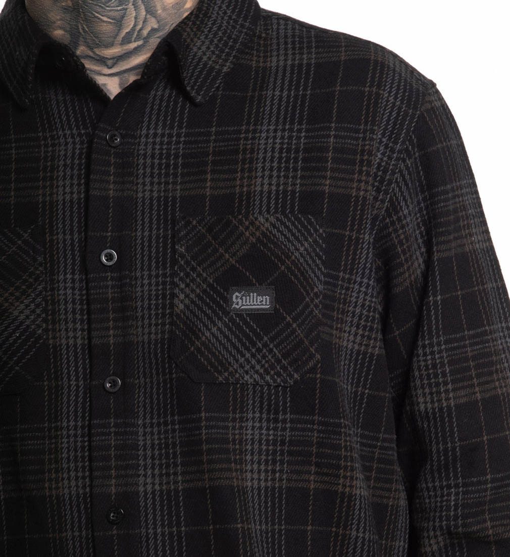 Sullen Clothing Langarmhemd East Los Flannel Shirt Holzfällerhemd Kariert