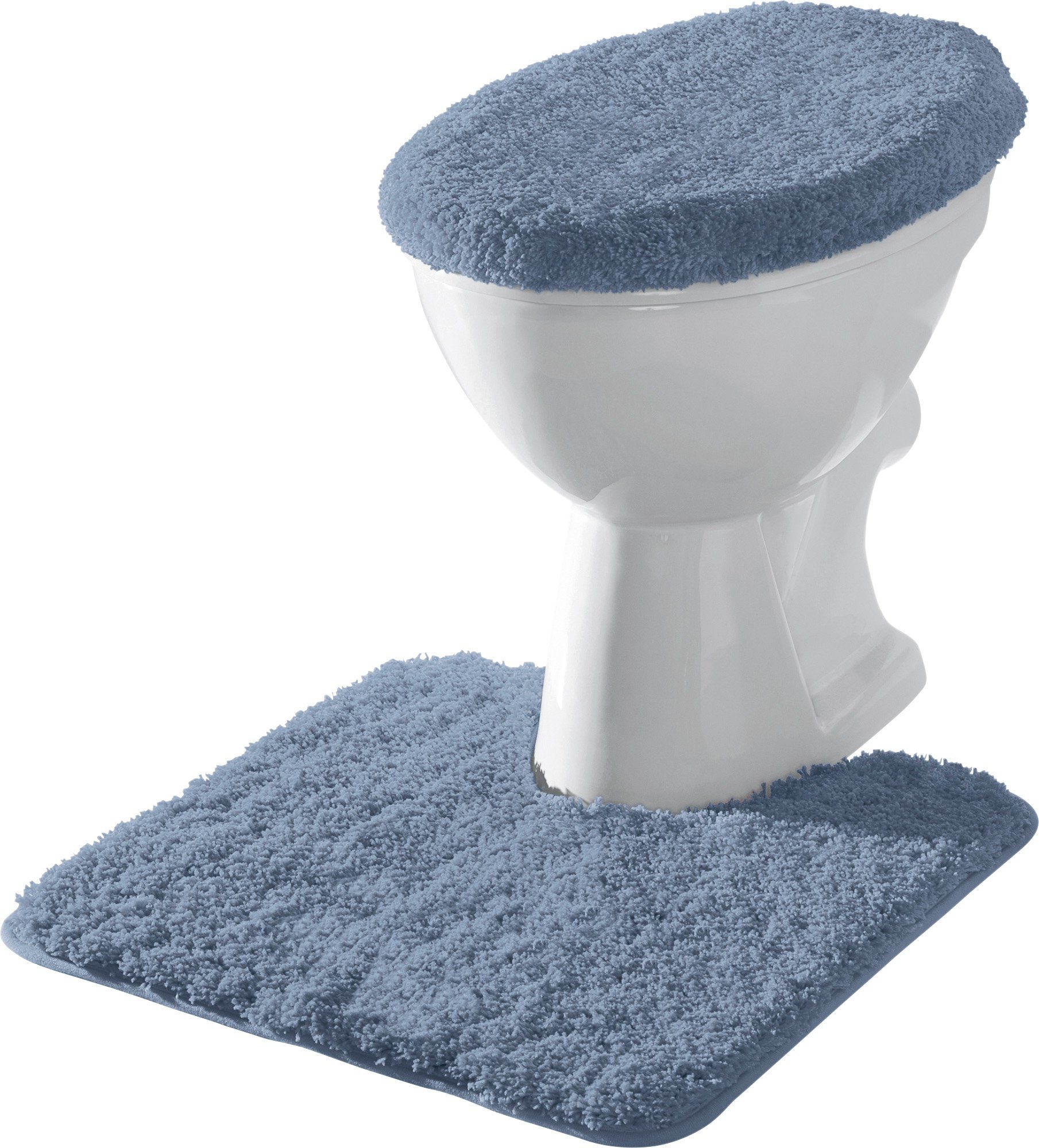 Erwin Müller WC-Deckelbezug Stand-WC-Set "Rhodos" 2-teilig, Gummizug:, Uni