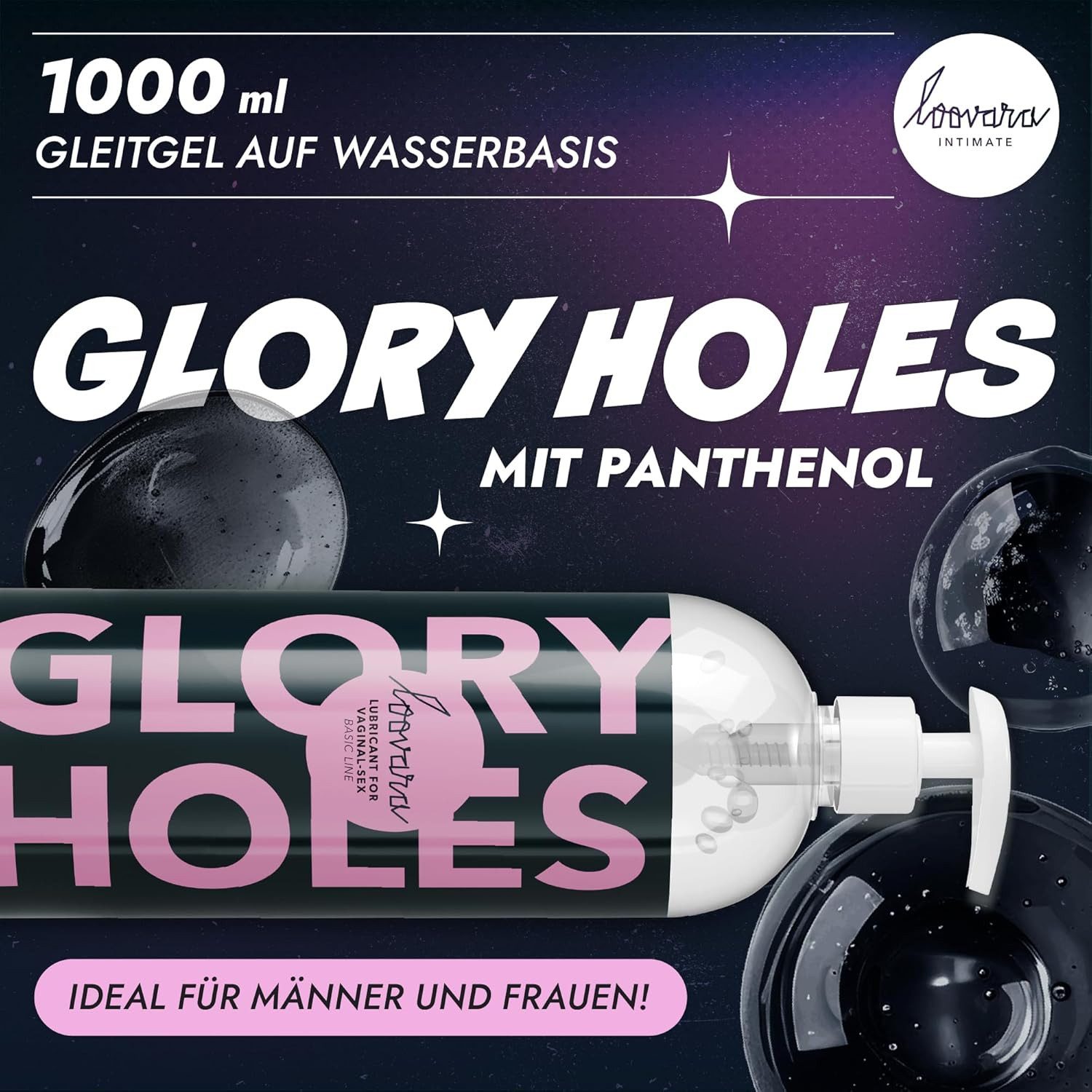 Loovara Analgleitgel Glory Holes, Gleitmittel extra viskos, medizinisches Gleitgel für den Analbereich