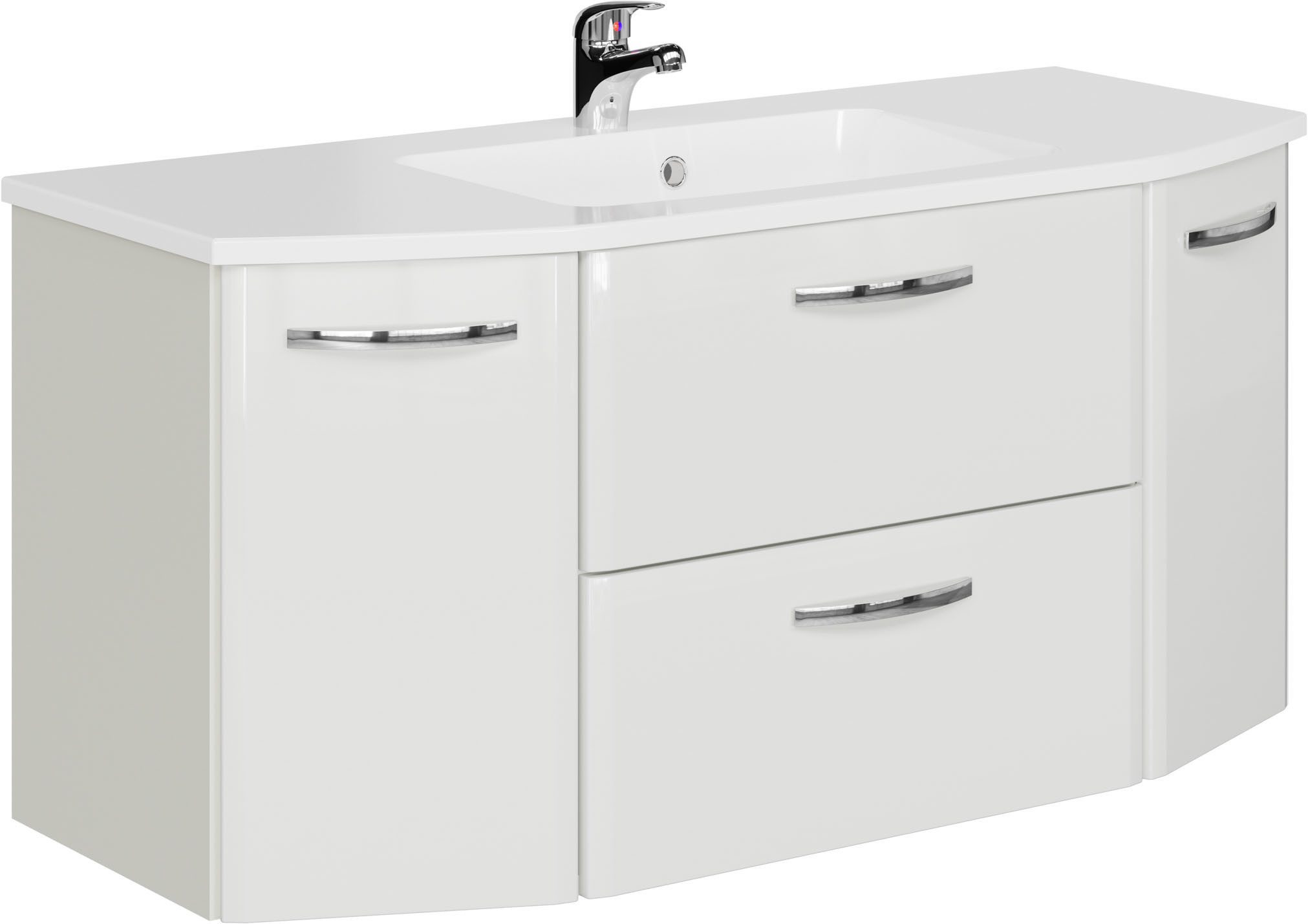 Saphir Waschtisch Quickset 326, mit Keramikbecken, 112cm breit (2-St)