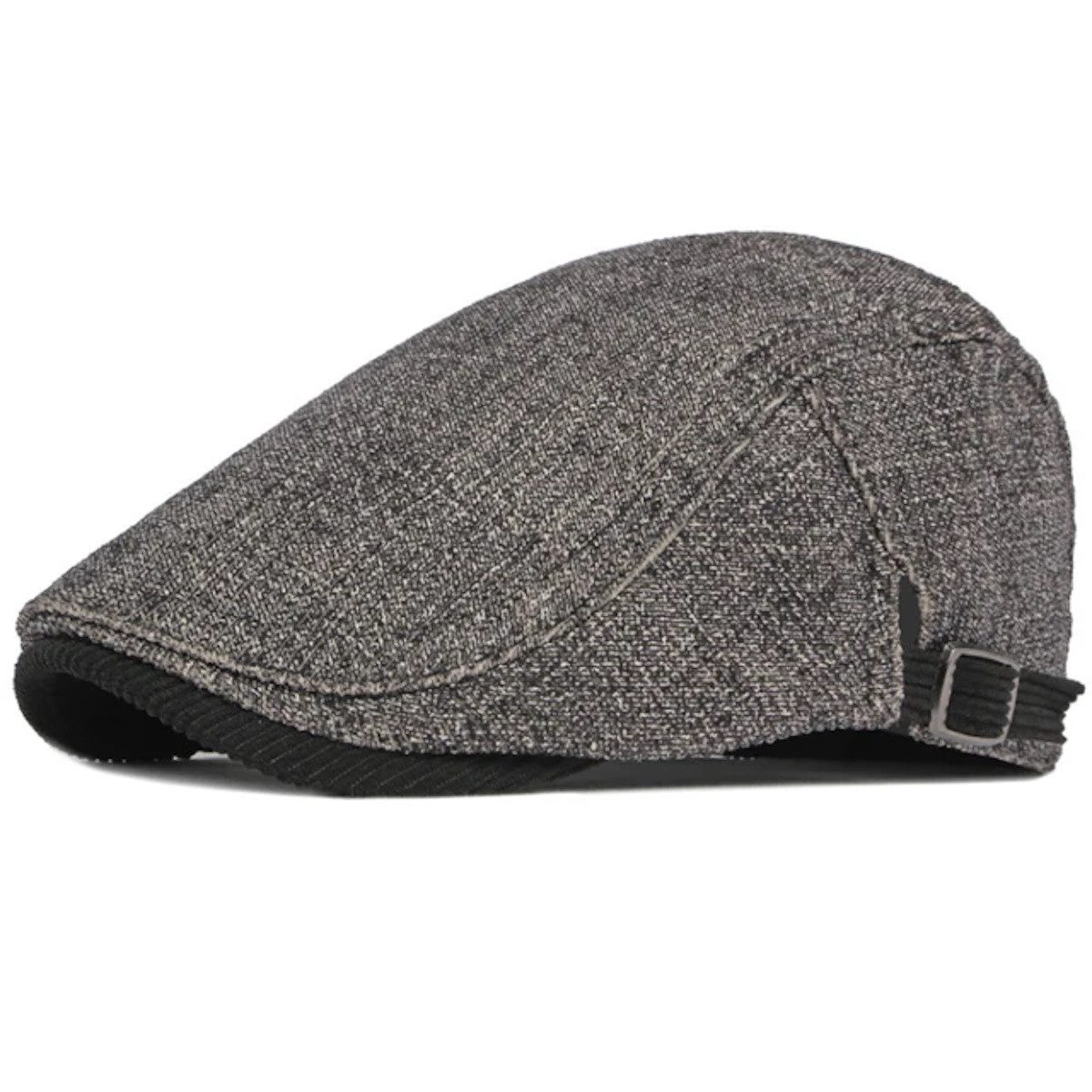 Sporty Flat Cap Klassik Cord Schirmmütze mit Schirm Schiebermütze