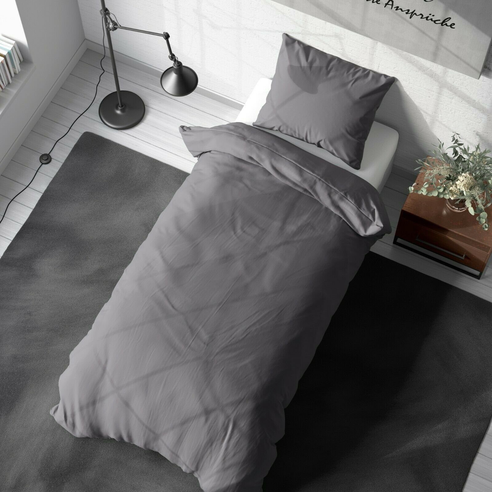 TRENDBUY24 Bettwäsche Bettwäsche Bettgarnitur 135x200 155x220 200x200 Mikrofaser 2tlg, Mikrofaser, 2 teilig, verdeckter Reißverschluss