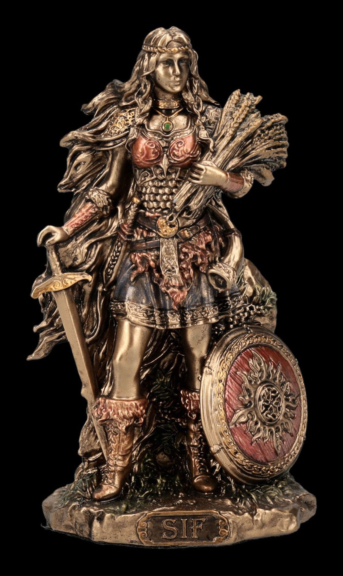Figuren Shop GmbH Dekofigur Sif Figur Germanische Göttin Ernte Fruchtbarkeit Sammlerfigur 8.5 cm