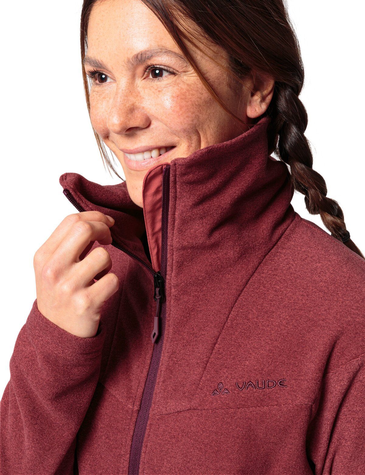 Klimaneutral brick kompensiert Outdoorjacke (1-St) Women's Jacket Fleece VAUDE Yaras