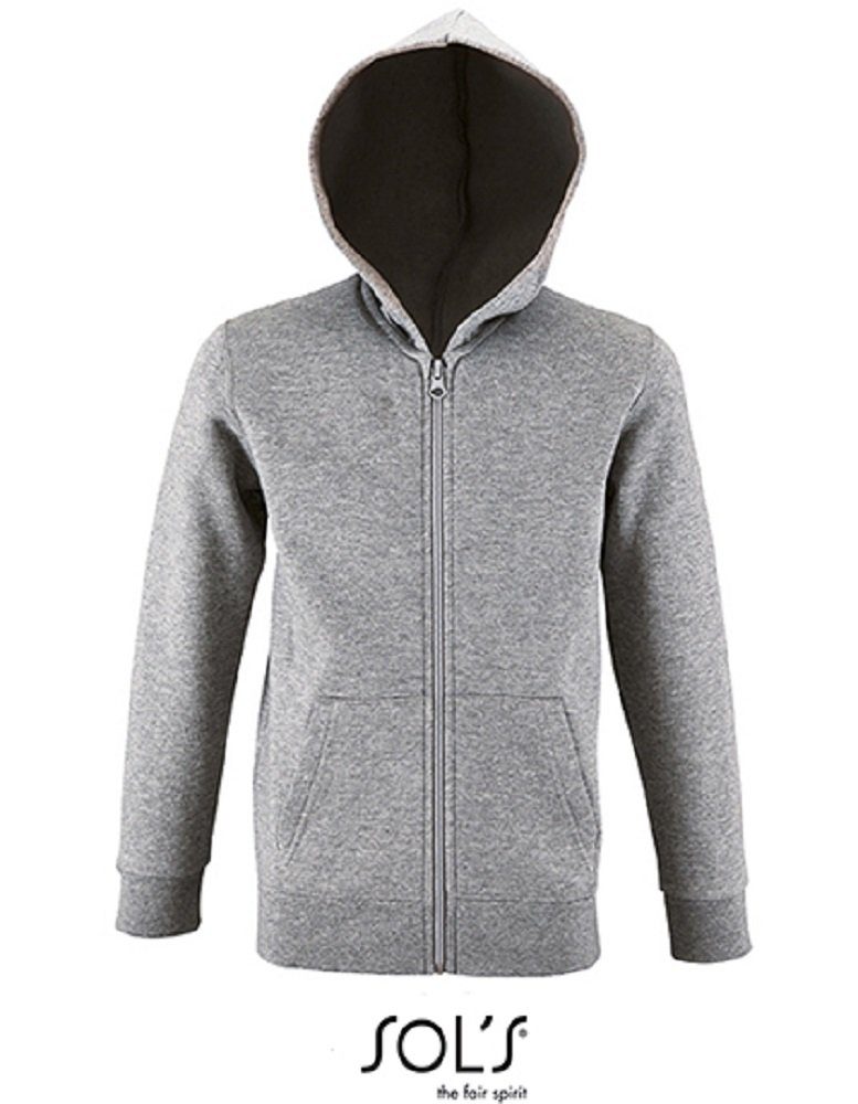 SOLS Kapuzensweatjacke Kinder Kapuzenpullover / Hoody mit Reißverschluss viele Farben
