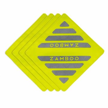 Zamboo Kinder-Buggy Universal - Gelb, 4er Pack Kinderwagen Reflektor Set Sicherheits-Reflektoren für Buggy, Sportwagen, Fahrrad Anhänger